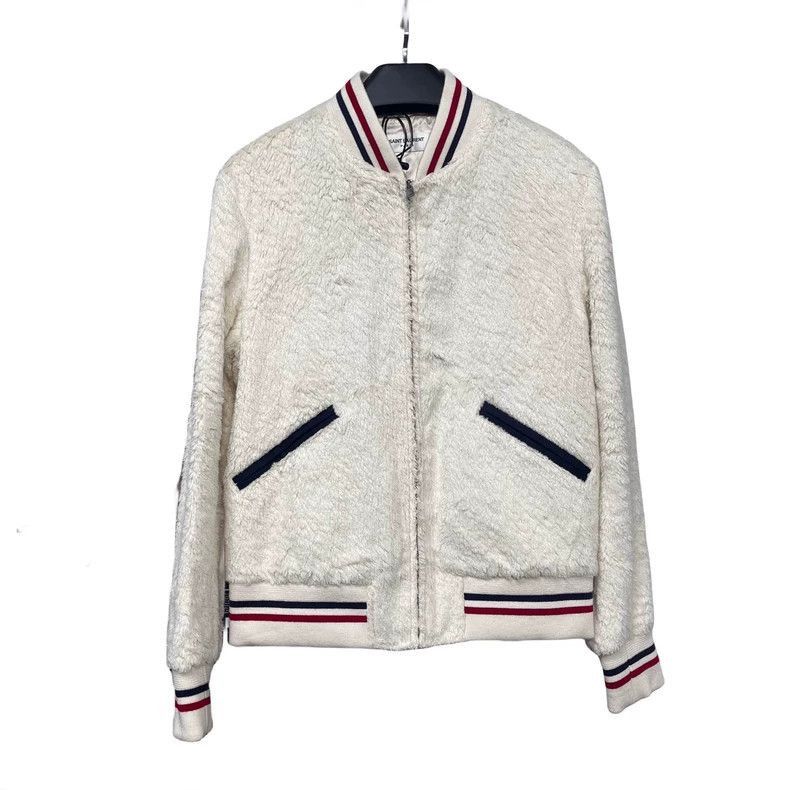 Saint Laurent Paris Saint Laurent Paris White wool baseball jersey-2506 Size US M / EU 48-50 / 2 - 1 Thumbnail