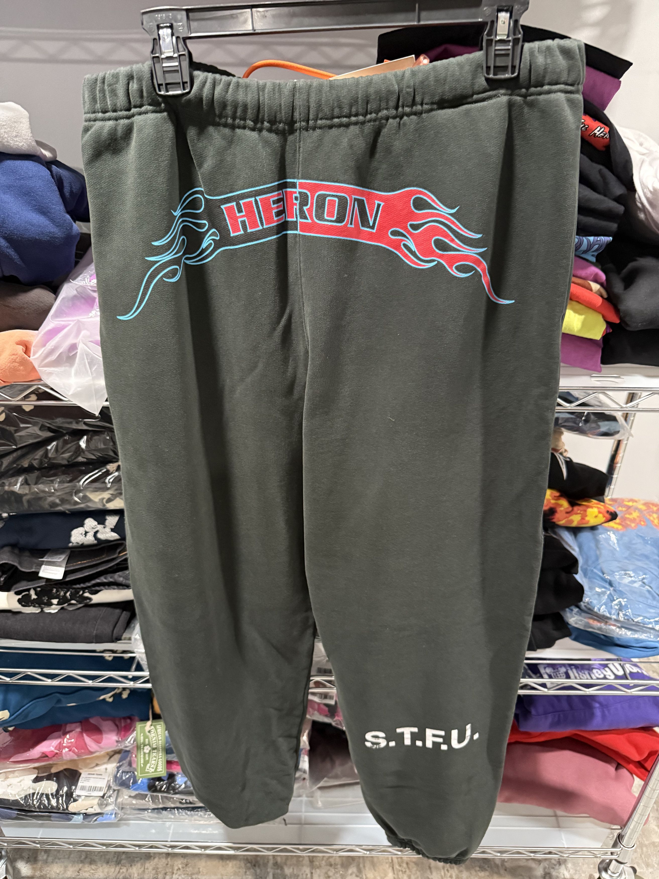 Heron Preston Heron Preston S.T.F.U sweatpants Size US XL / EU 56 / 4 - 1 Thumbnail