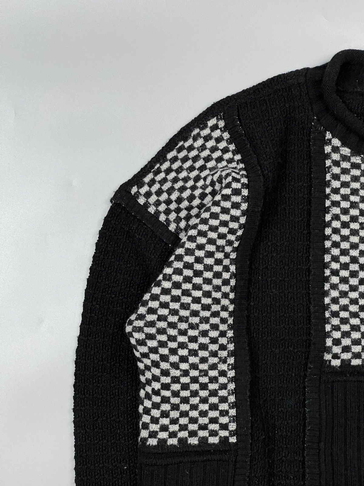 Carlo Colucci Carlo Colucci Mockneck Checkmate Pattern Sweater (Y0458) Size US L / EU 52-54 / 3 - 4 Thumbnail