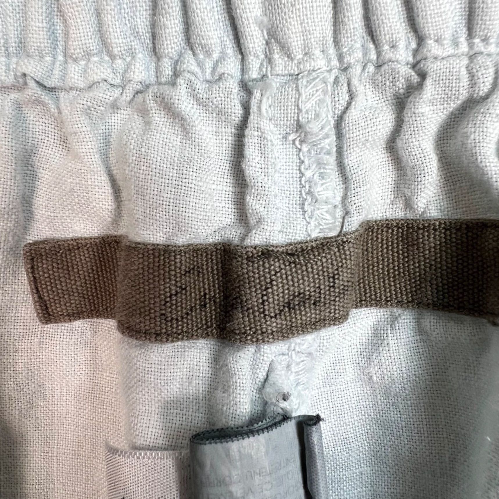 Enza Costa Enza Costa Womens Size 4 100% French Linen Pants Light Blue Elastic Waist Size 27" / US 4 / IT 40 - 3 Thumbnail