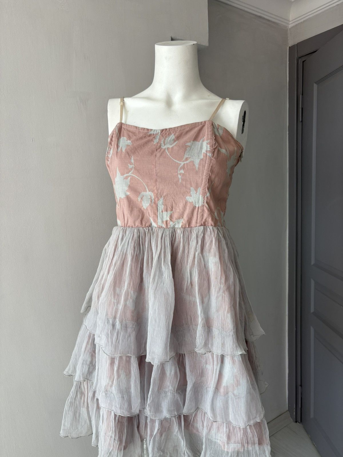Vintage Jeff Gallano silk dress Size L / US 10 / IT 46 - 8 Thumbnail