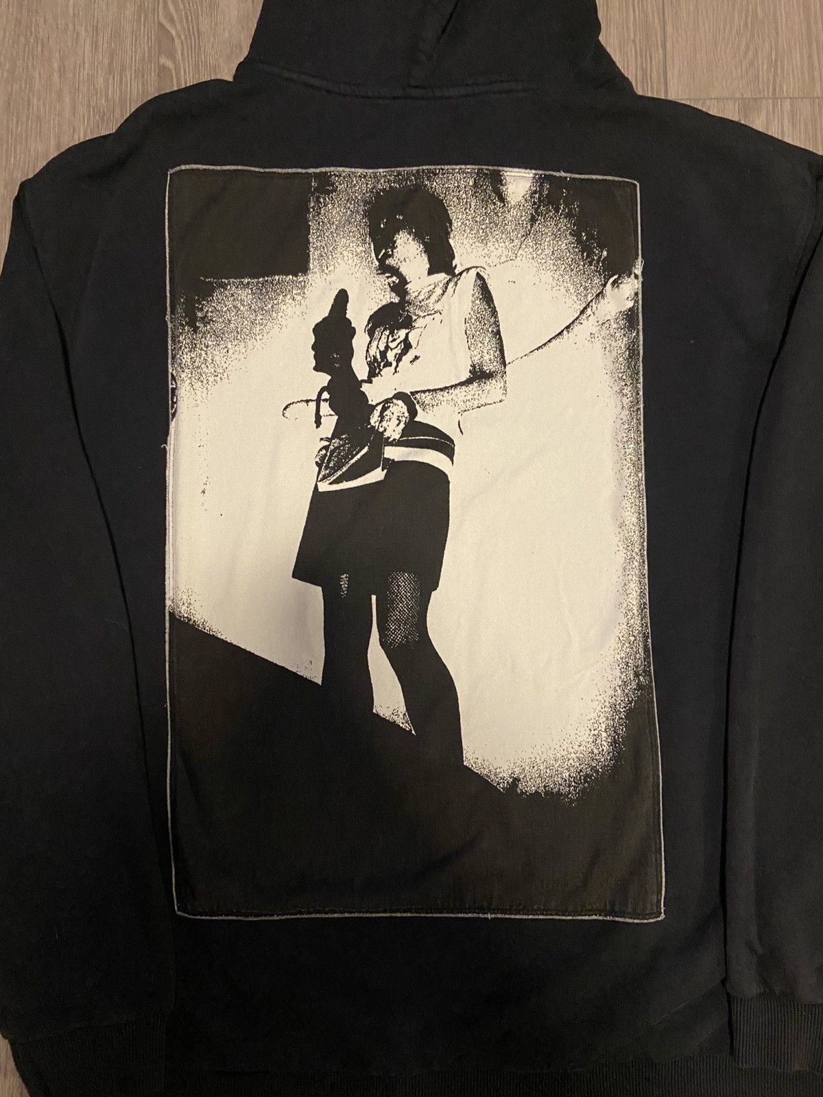 Fred Perry × Raf Simons Raf Simons x Fred Perry UK Punk Distressed Oversized Hoodie Size US L / EU 52-54 / 3 - 2 Thumbnail