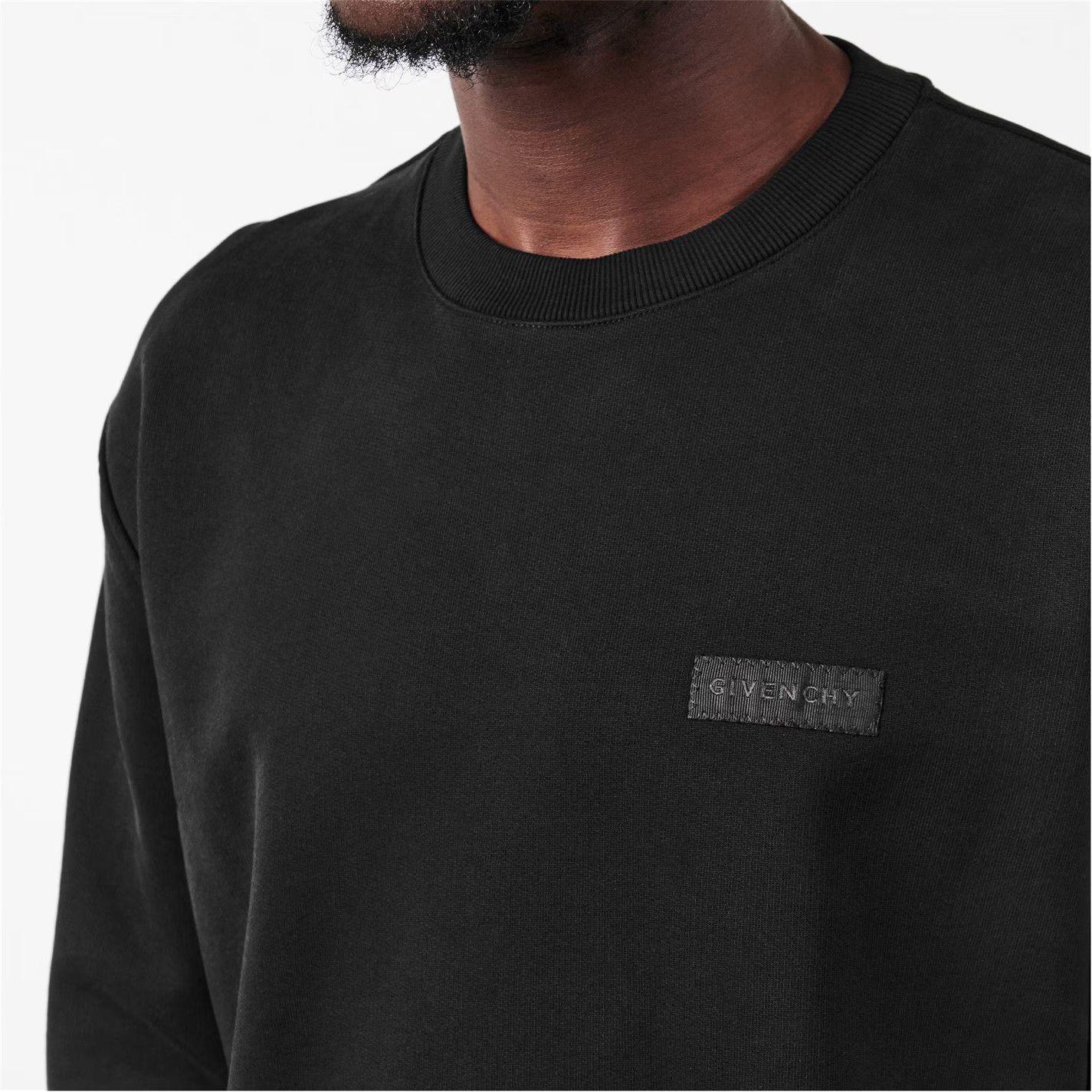 Givenchy o1g2r1mq0426 Crew Sweatshirt in Black Size US XL / EU 56 / 4 - 4 Thumbnail