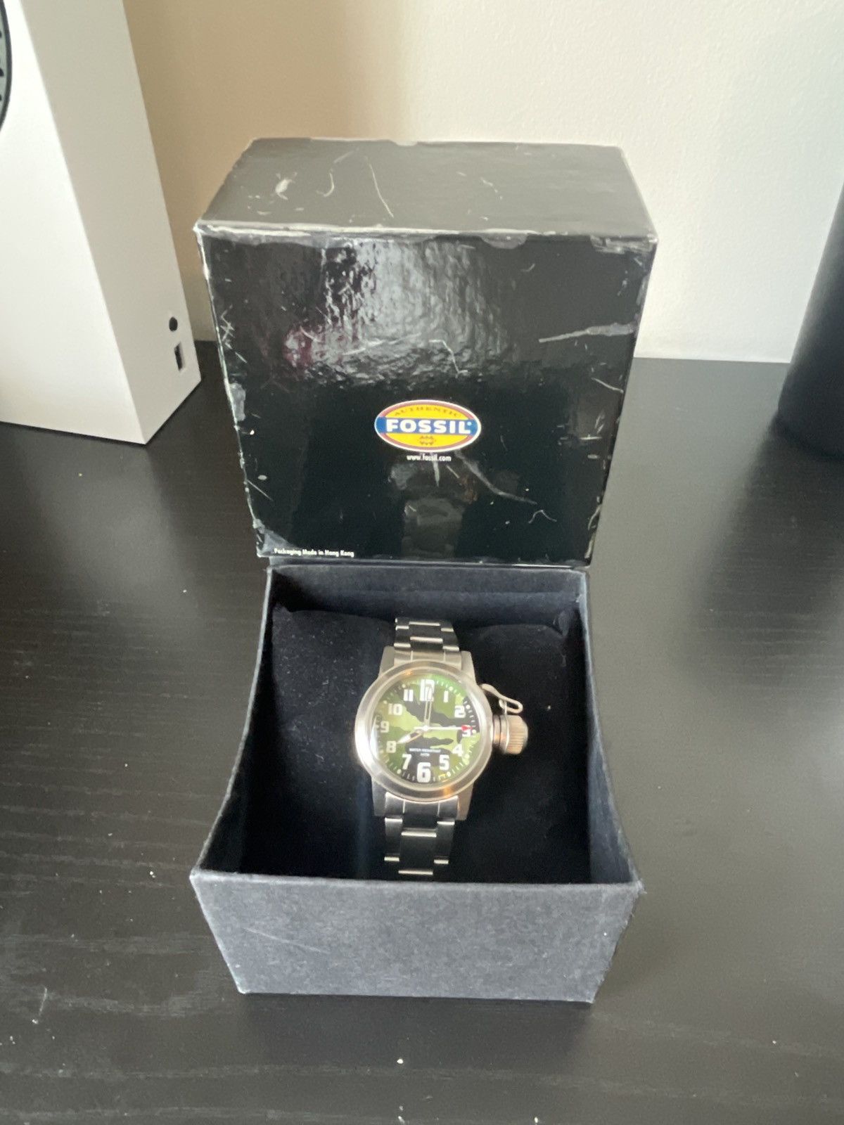 Fossil Vintage Army green silver watch Size ONE SIZE - 4 Thumbnail