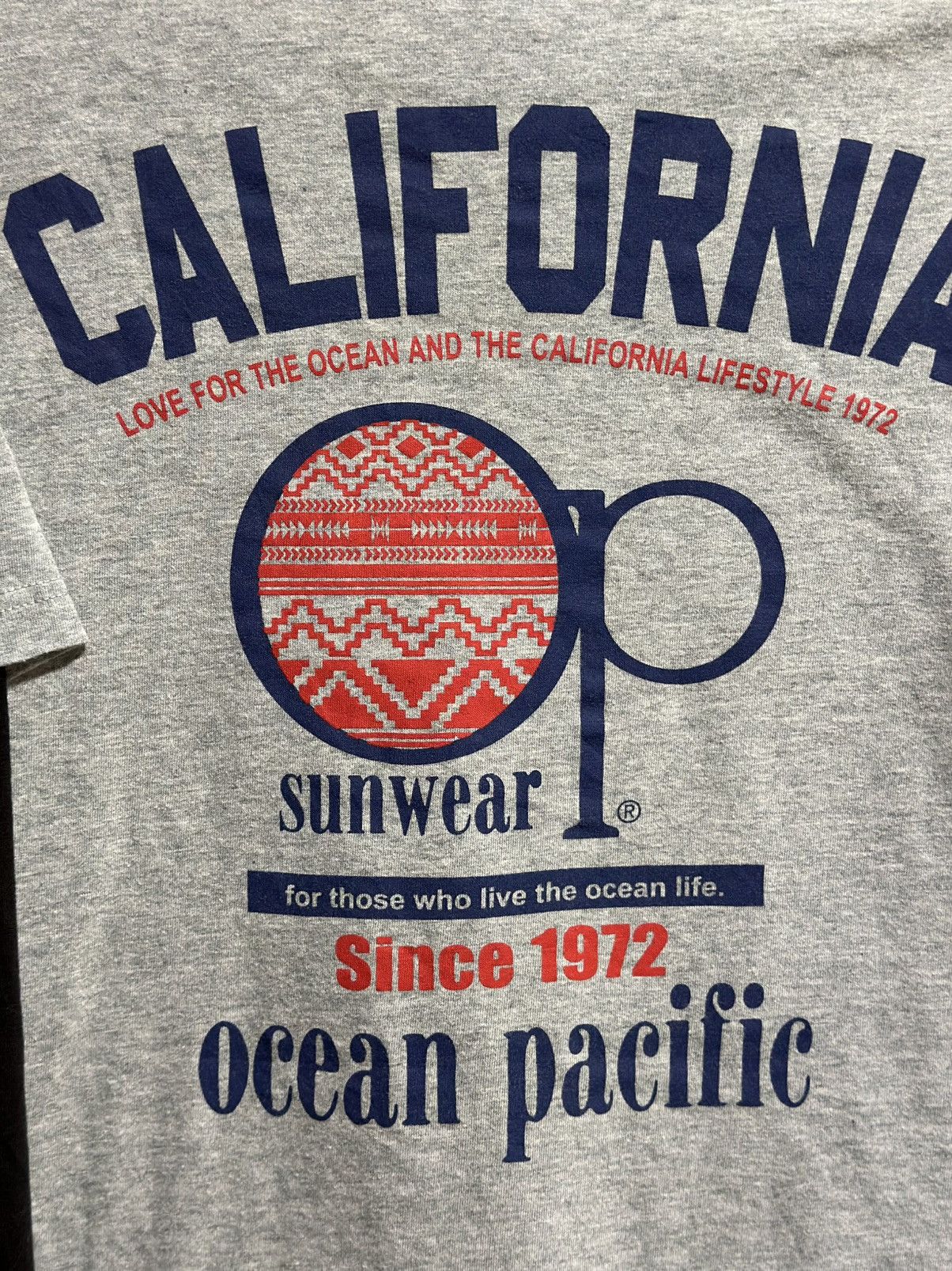 Ocean Pacific × Vintage Vintage Double Layer Ocean Pacific Sunwear Faded Tee Size US M / EU 48-50 / 2 - 7 Thumbnail