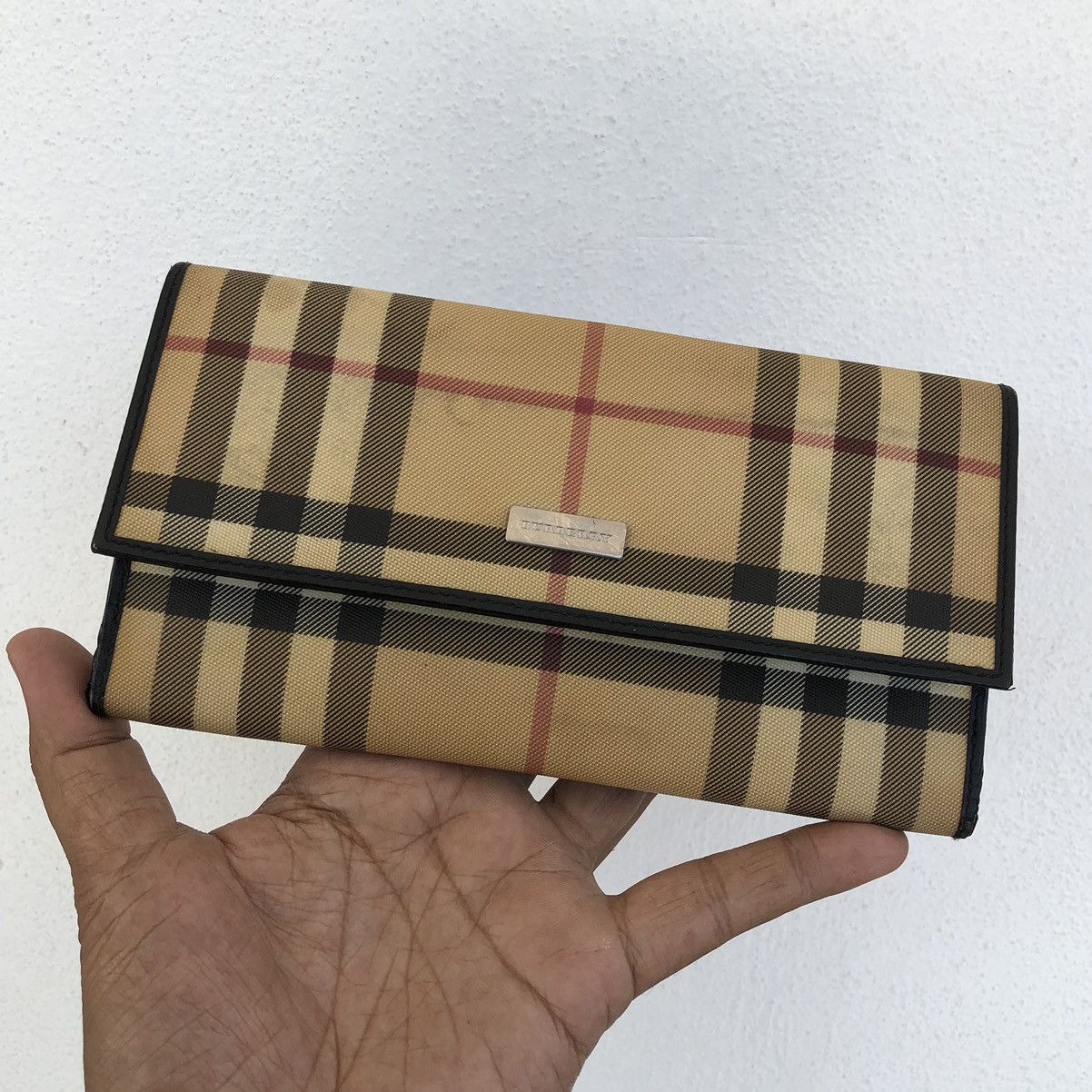 Burberry BURBERRY LONDON Novacheck Long Wallet Made In Italy Size ONE SIZE - 2 Thumbnail