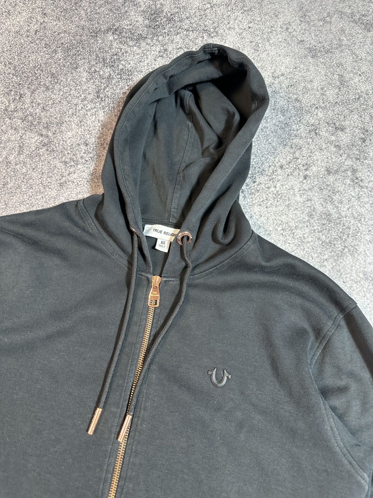 True Religion Y2K True Religion Zip Up Hoodie Streetwear Logo USA XS Rare Size XS / US 0-2 / IT 36-38 - 2 Thumbnail