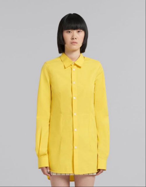 Marni o1w1db10824 Shirt in Yellow Size S / US 4 / IT 40 - 1 Thumbnail