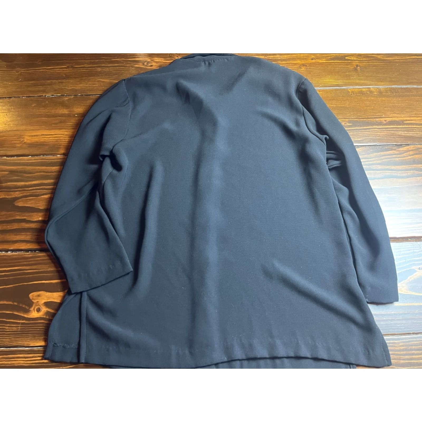 GRAFF VINTAGE Graff Shirt Women's Medium Black Button Up Shoulder Pads Modern Casual Regular Womens Size M / US 6-8 / IT 42-44 - 2 Thumbnail