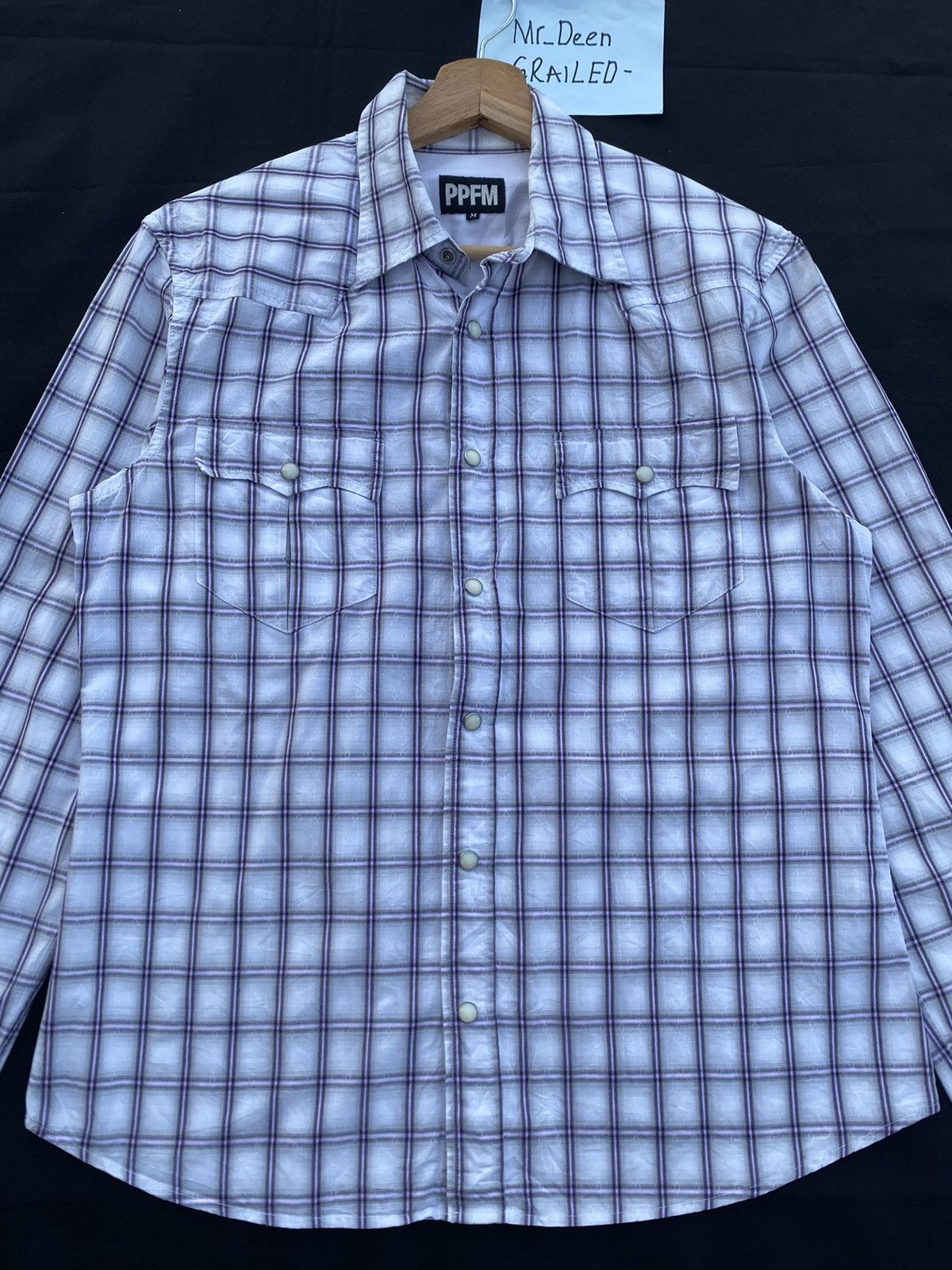 PPFM Rare PPFM Checkered Buttons Up Shirt Size US S / EU 44-46 / 1 - 8 Thumbnail