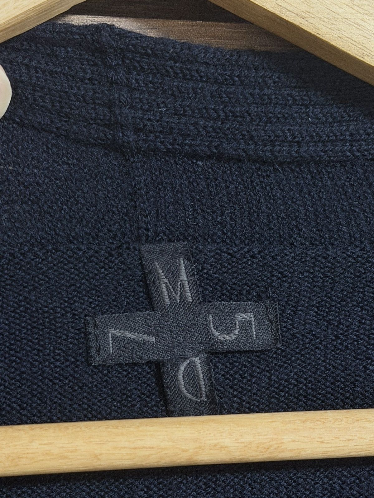 MD75 MD75 Navy Blue Wool Button Up Light Cardigan Sweater M Size US M / EU 48-50 / 2 - 9 Thumbnail