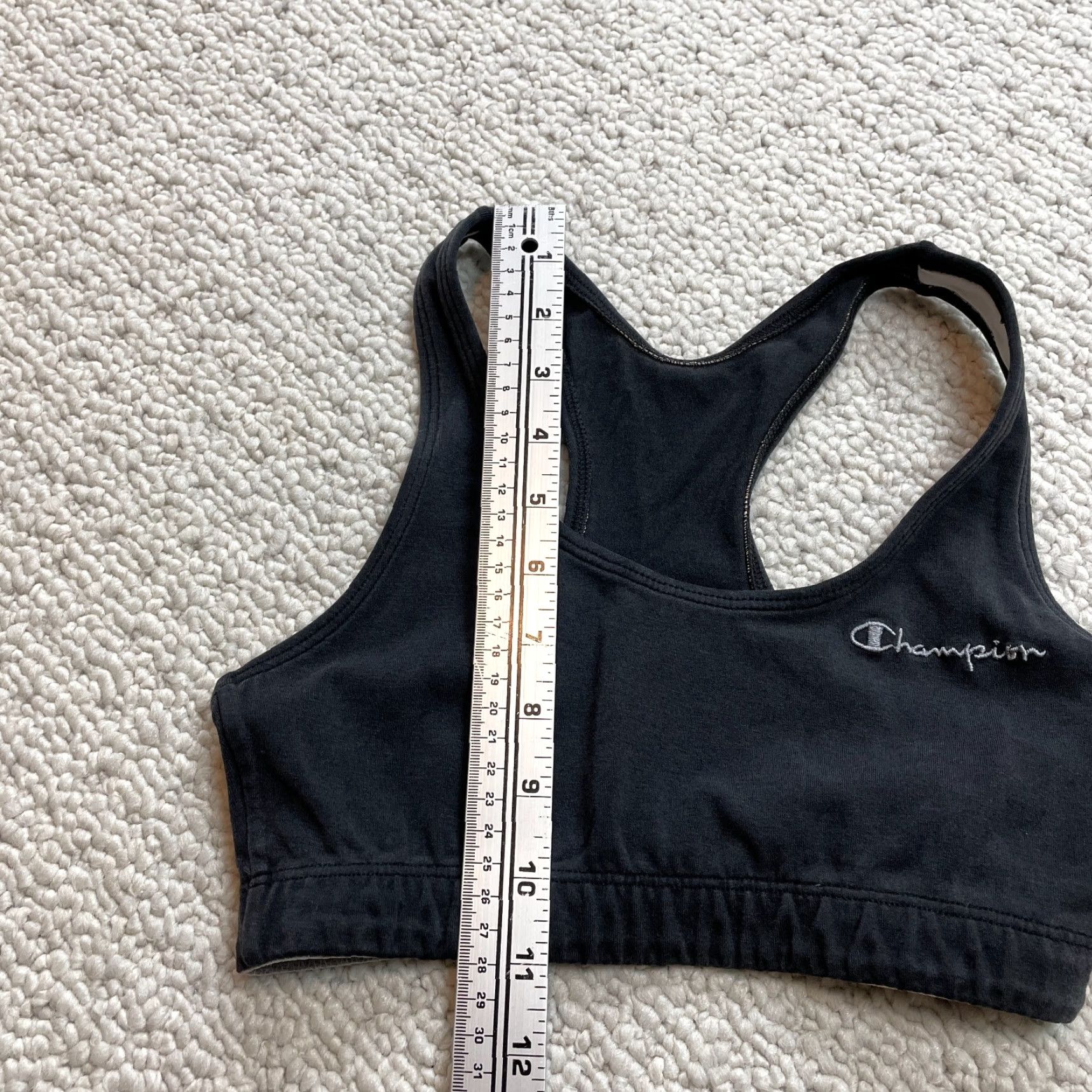 Champion Champion Tank Top Shirt Womens Small Black Cropped Sleeveless Active Gym Yoga Casual Fitness Crop Top Size S / US 4 / IT 40 - 3 Thumbnail