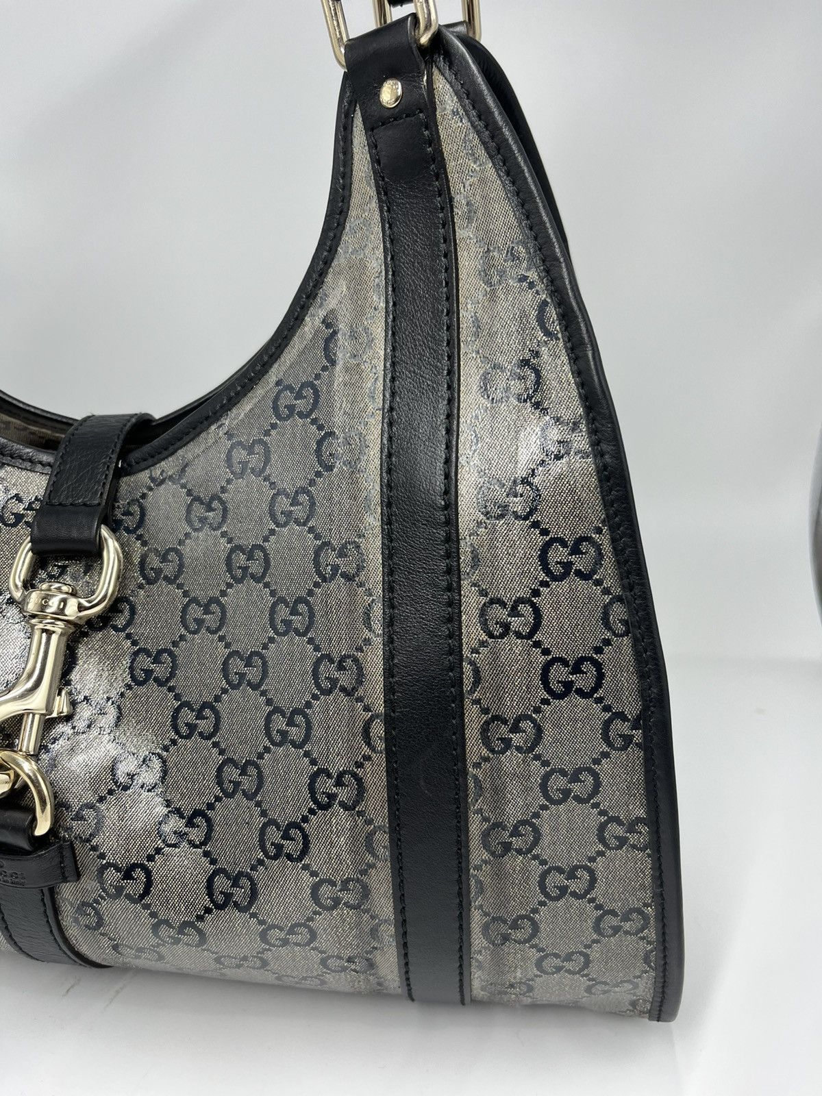 Gucci GUCCI Crystal Monogram Medium Joy Shoulder Bag Black Size ONE SIZE - 5 Thumbnail