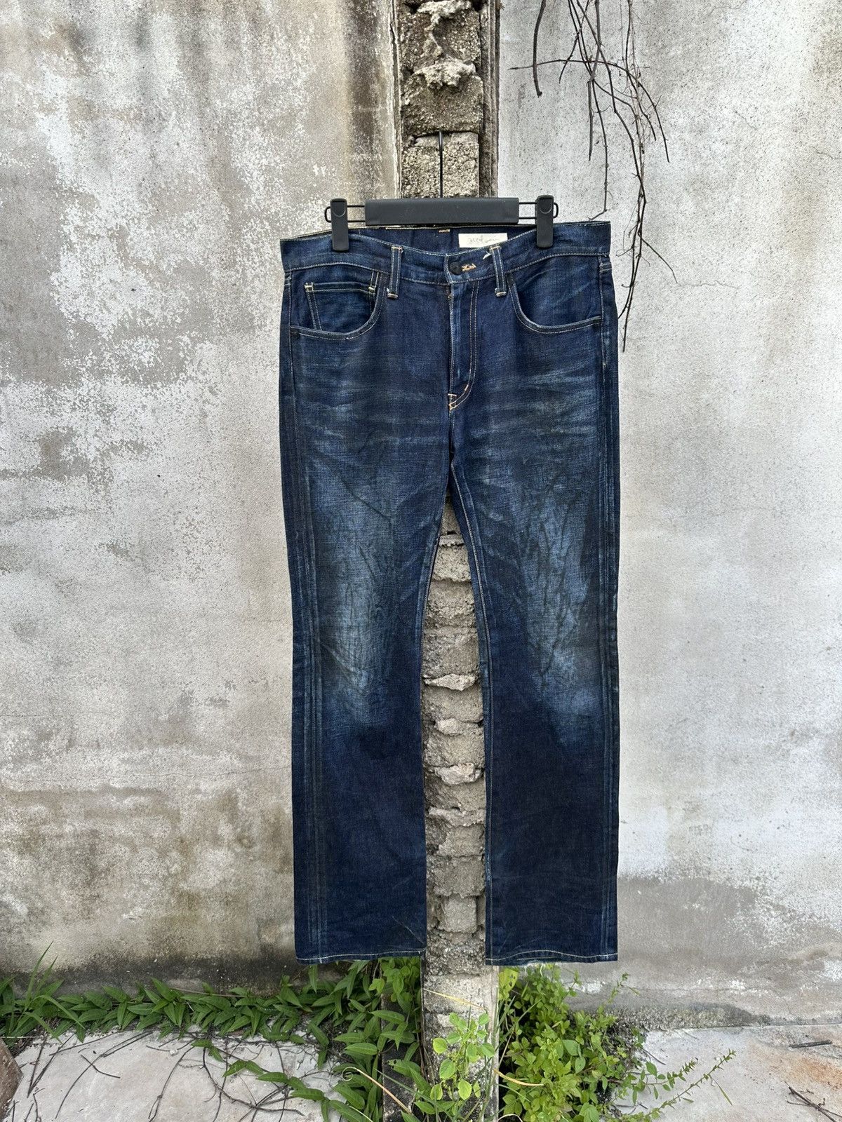 Japanese jeans with crazy offers flare