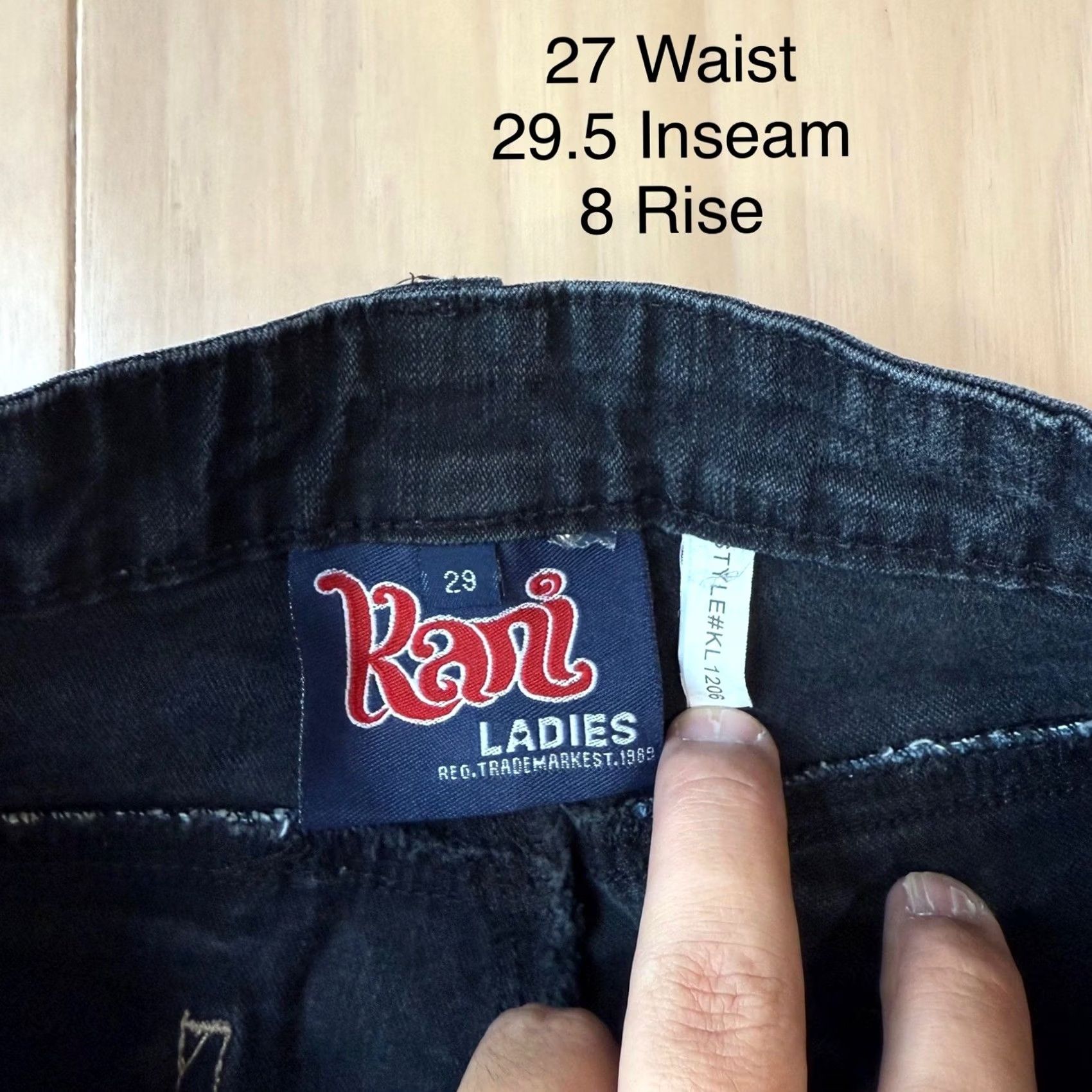 Karl Kani VINTAGE Karl Kani Jeans Women's 27 Blue Black Double Knee Streetwear Flare Size 27" / US 4 / IT 40 - 5 Thumbnail