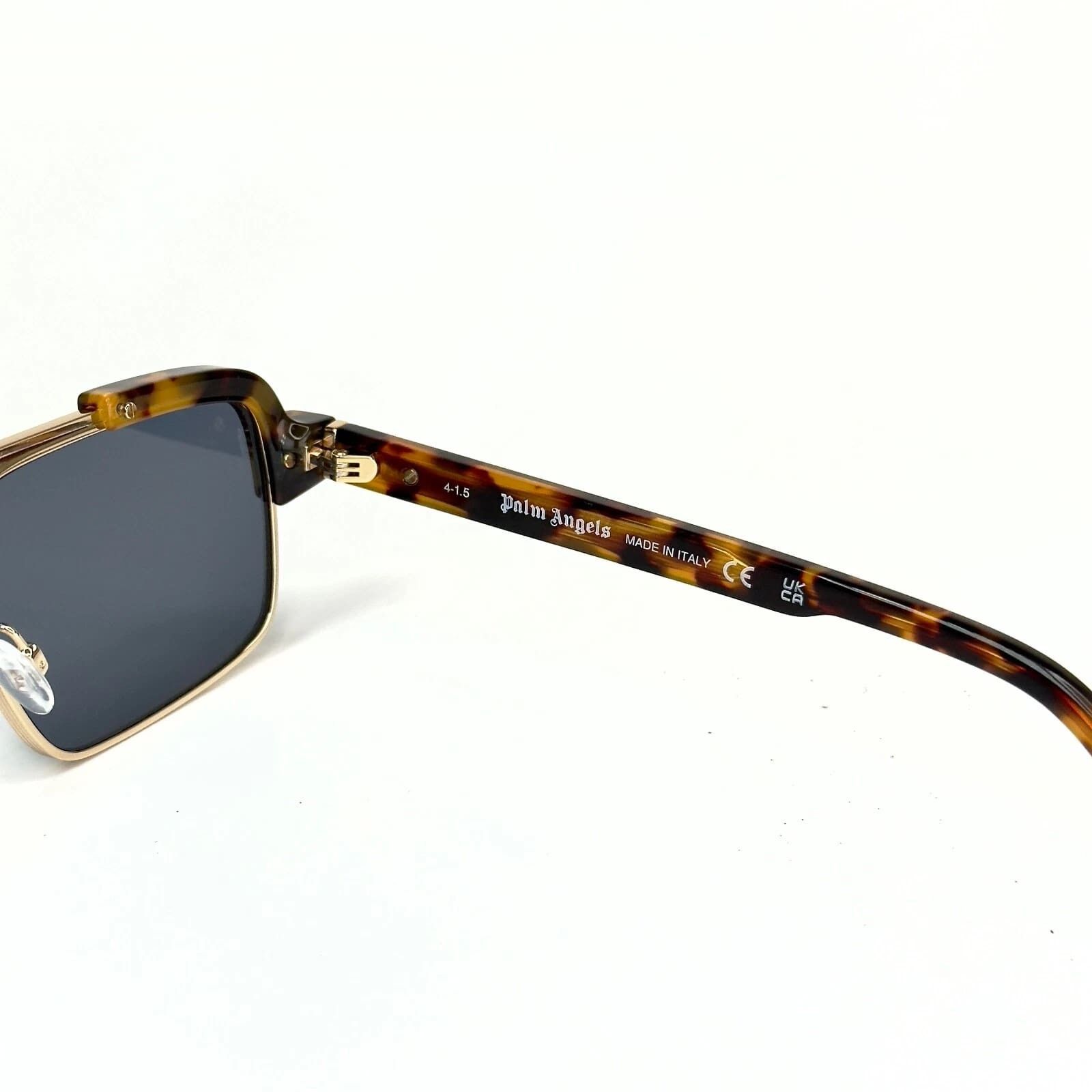 Palm Angels PALM ANGELS PERI10D 10D PANORAMA Brown Blue Fashion Sunglass Size ONE SIZE - 7 Thumbnail