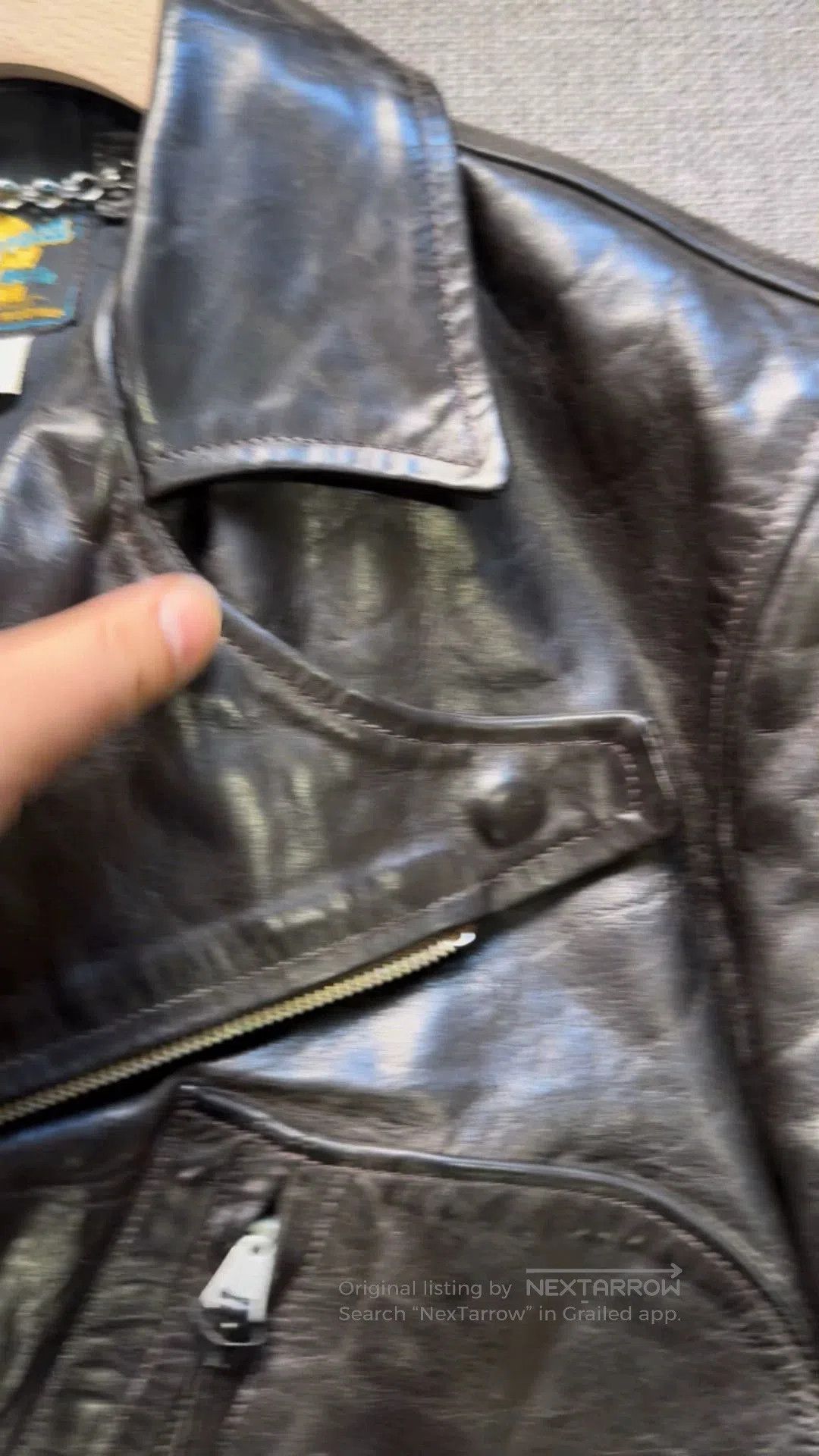 Rainbow Country Brown Leather Jacket - Size XXS. Size US XXS / EU 40 - 1 Thumbnail