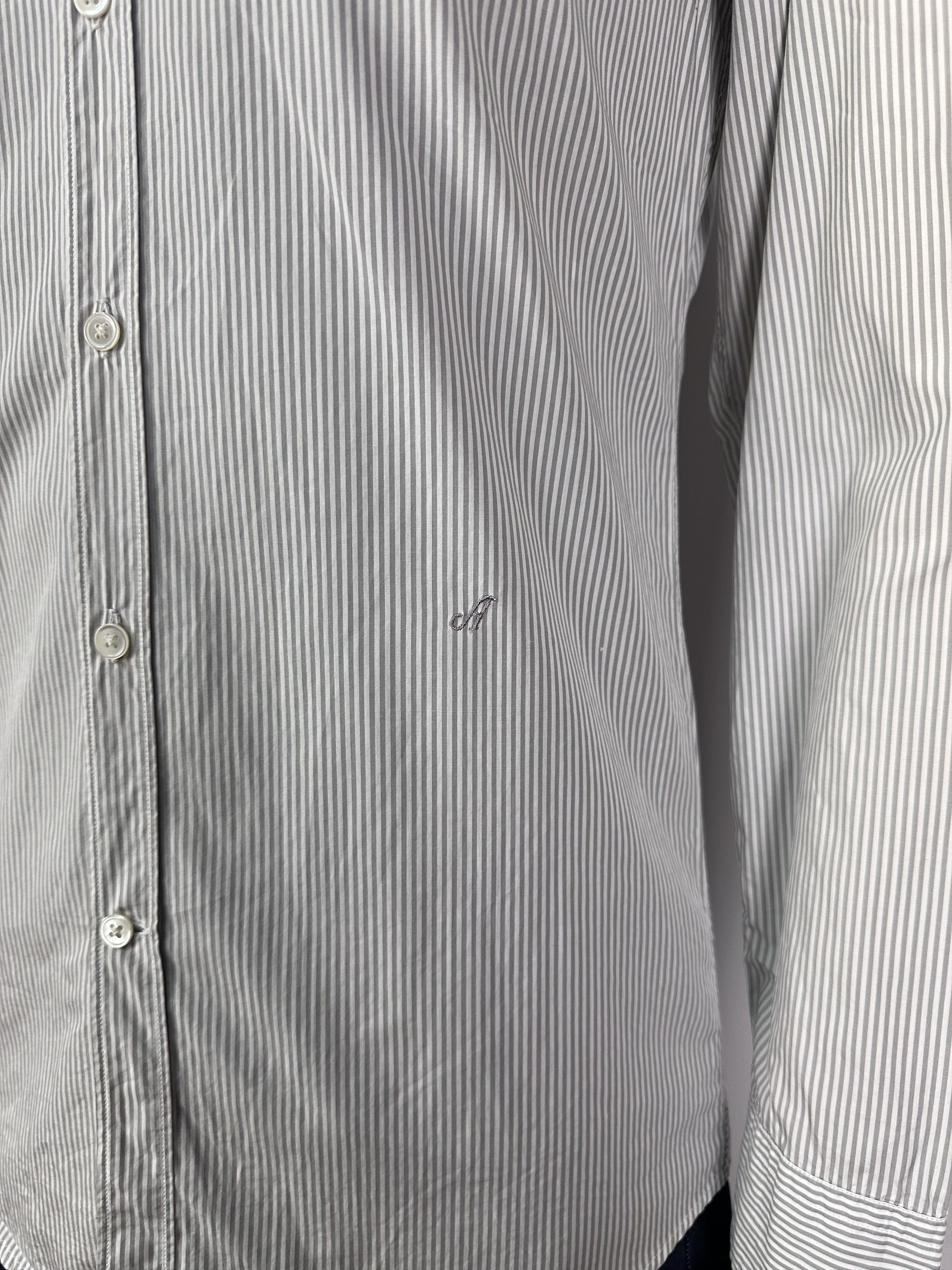 Acne Studios Acne Slim Stripe 2 Mens Shirt Long Sleeve Gray Size 46 Size US S / EU 44-46 / 1 - 5 Thumbnail