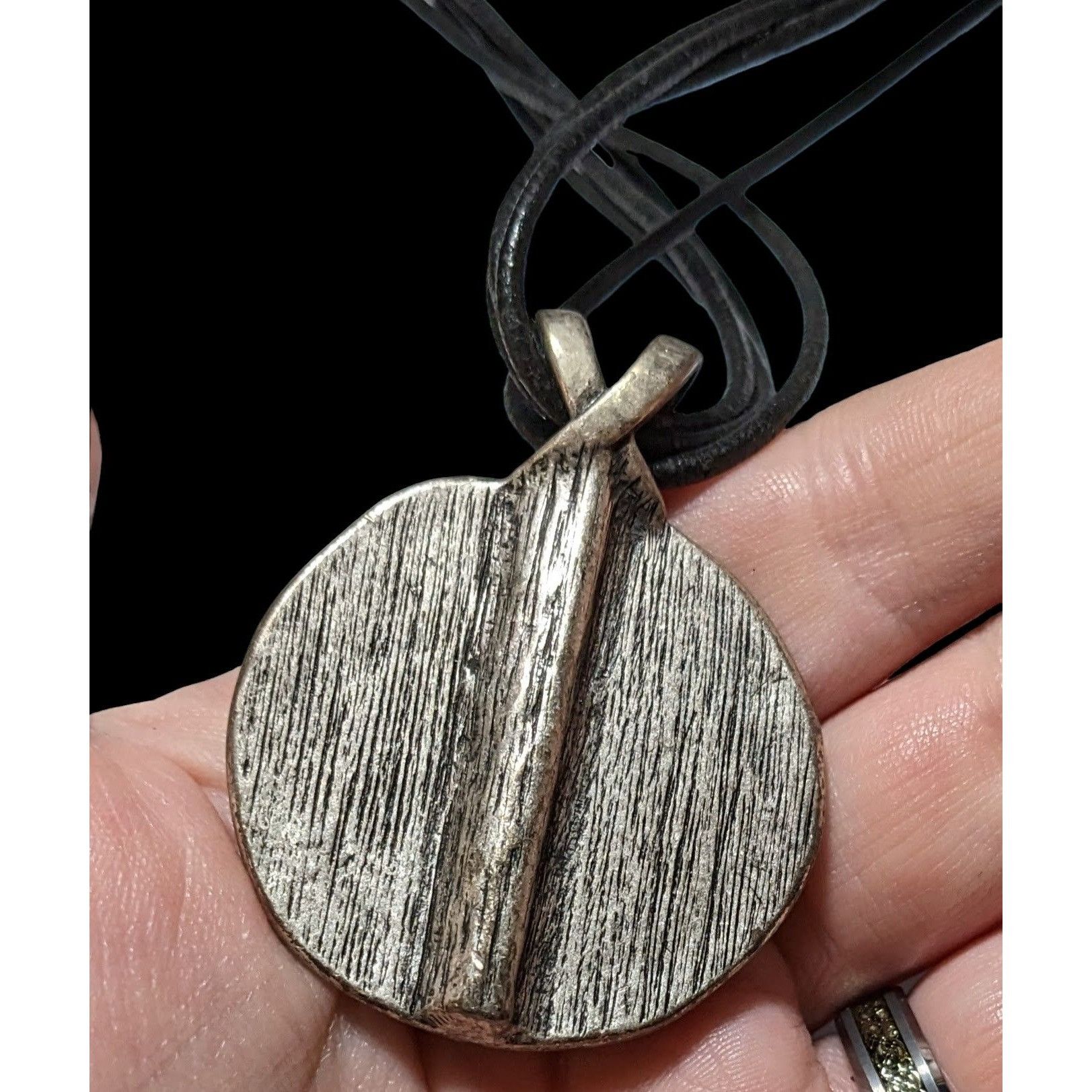 Chicos Chico's Vintage Brutalist Mixed Metal Pendant Necklace Size ONE SIZE - 6 Thumbnail