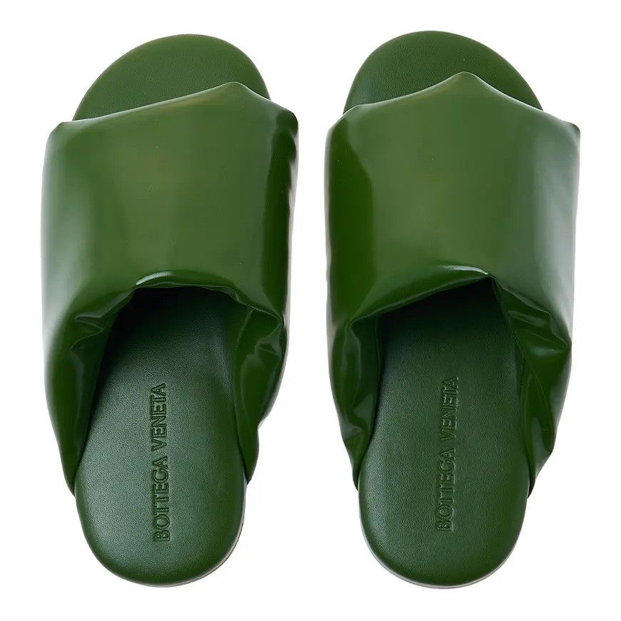 Bottega Veneta o1n1vont0824 Cushion Mules in Green Size US 5.5 / EU 38 - 4 Thumbnail