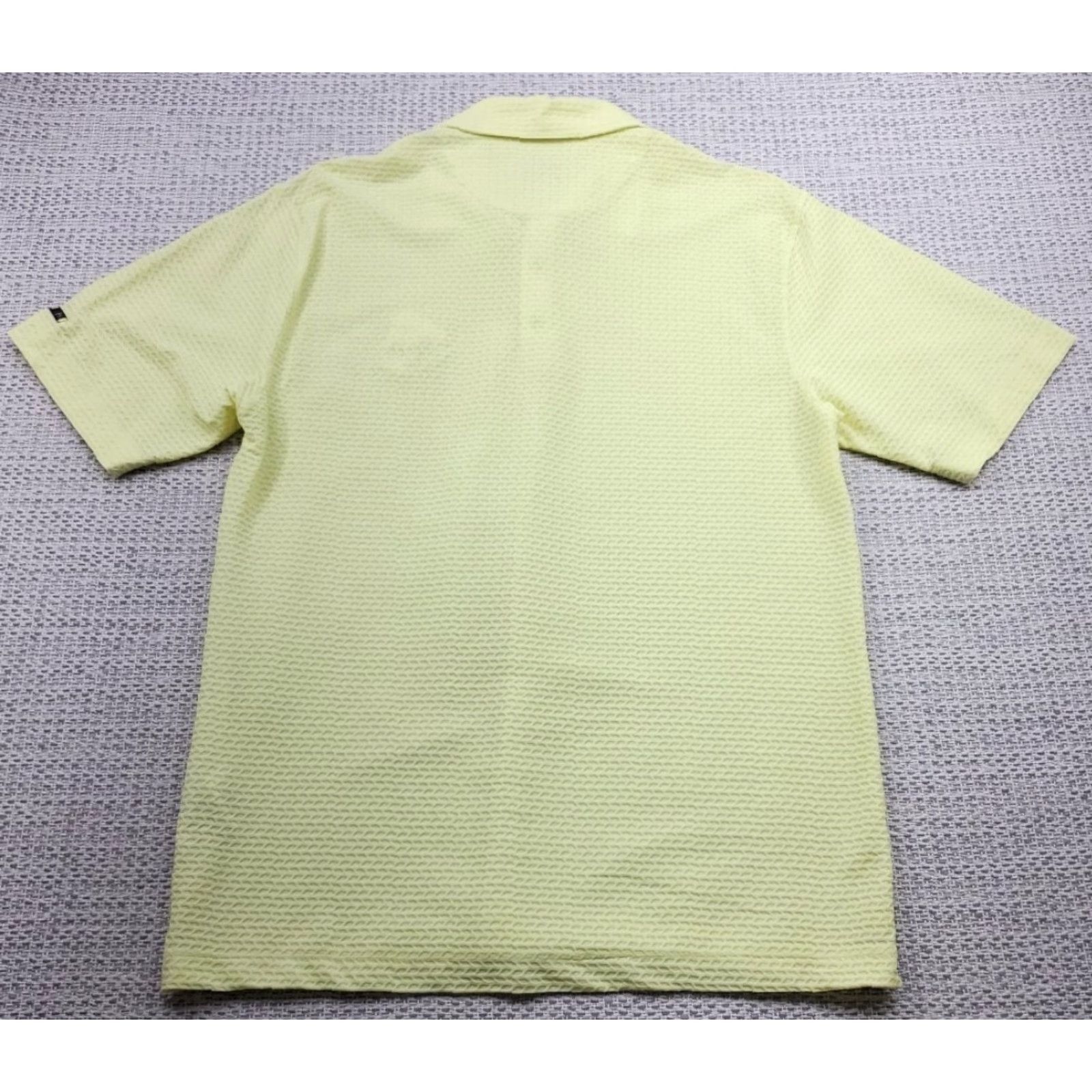 Vintage VINTAGE? No. Tiger Woods Collection Polo Shirt Mens M Textured Snap Up Yellow Size US M / EU 48-50 / 2 - 7 Thumbnail