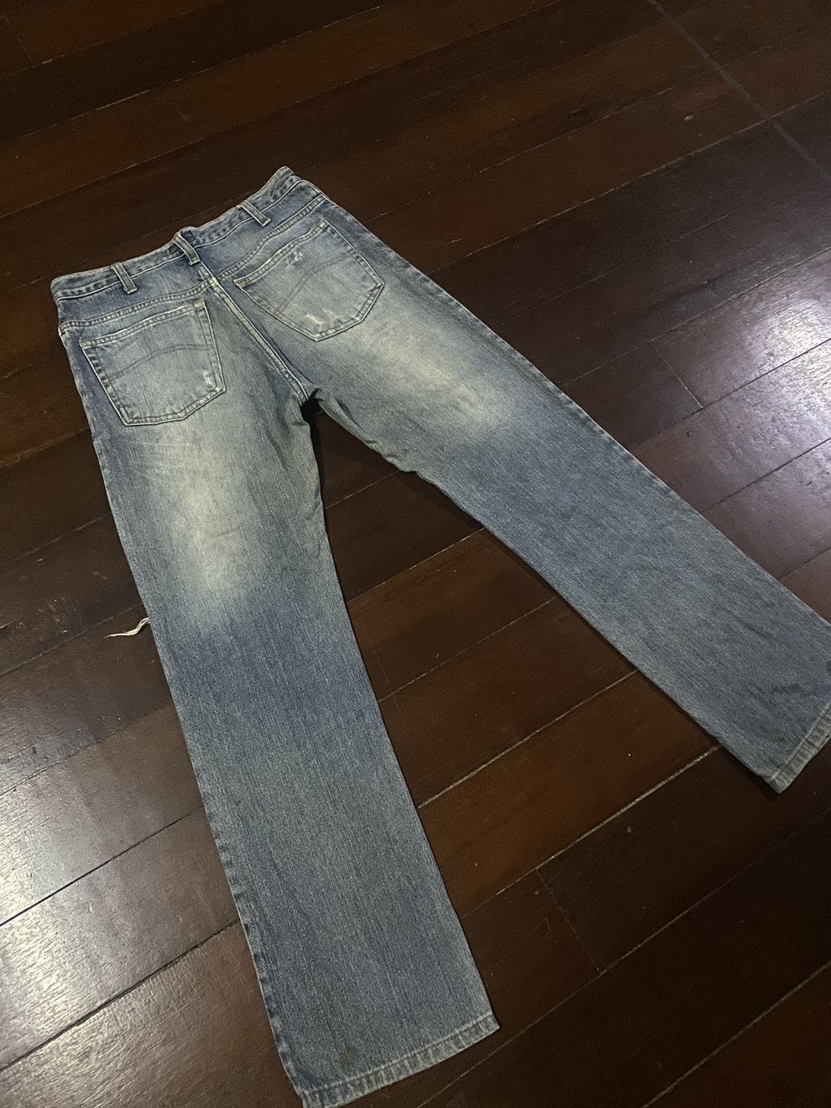Armani × Giorgio Armani × Vintage Fire vintage ARMANI JEANS distressed mud wash flare Size US 32 / EU 48 - 18 Thumbnail