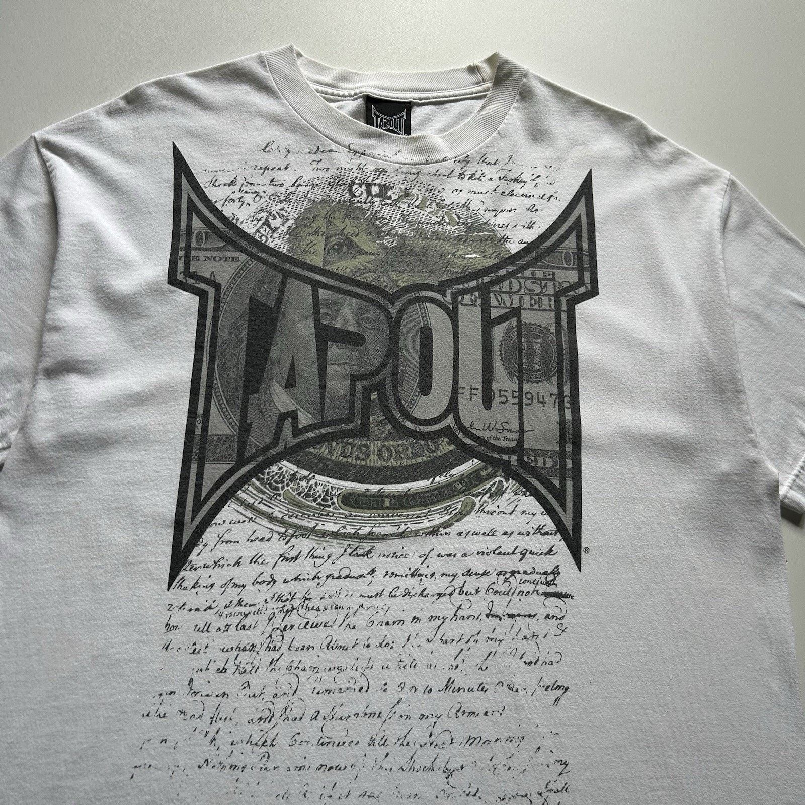 Tapout Vintage Y2K Tapout T-Shirt XL Money Cash Illuminati USA Rare Size US XL / EU 56 / 4 - 2 Thumbnail
