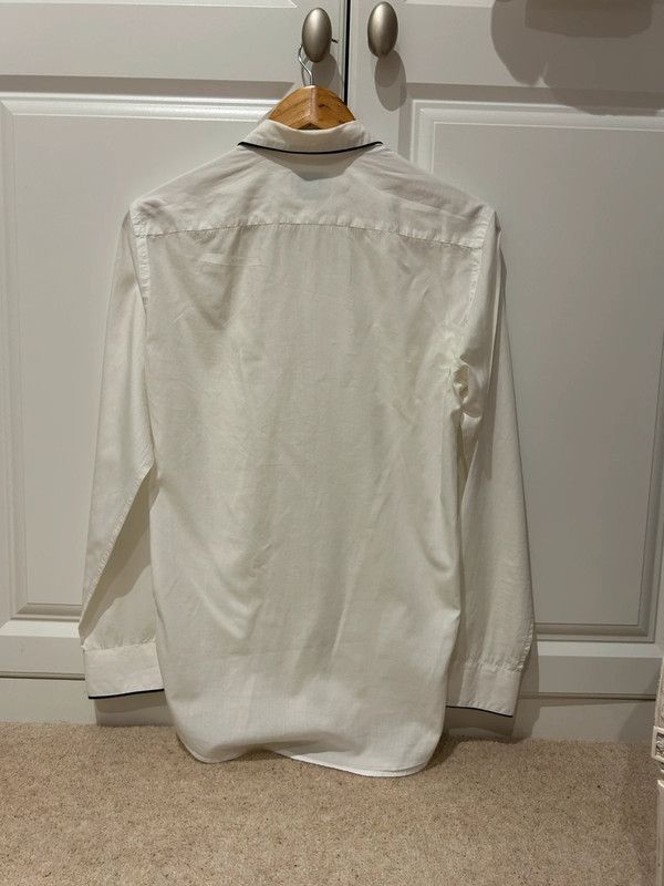 Acne Studios White shirt with black piping Size US S / EU 44-46 / 1 - 2 Thumbnail