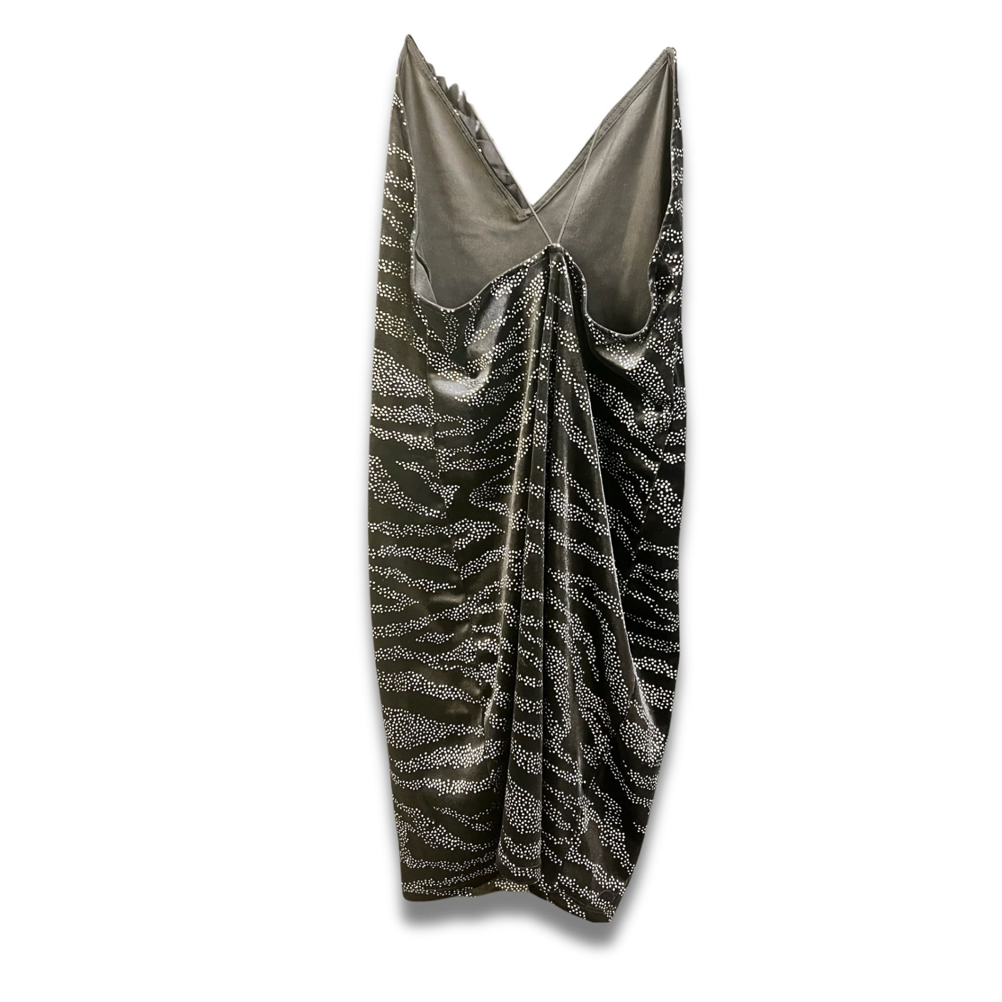 H&M H&M Black & Silver Pattern Dress - Size L - Sleek & Stylish Size L / US 10 / IT 46 - 3 Thumbnail