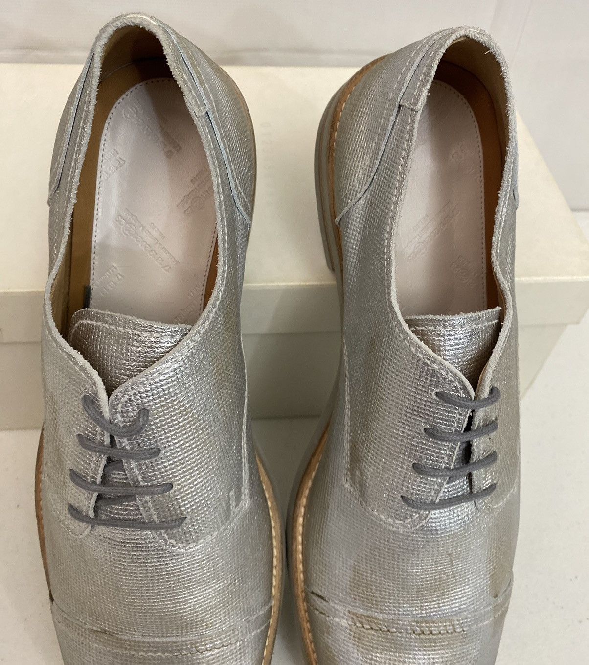 Maison Margiela Maison Margiela 22 🇮🇹 Silver treated TinMan Captoe 10 US New Size US 10 / EU 43 - 15 Thumbnail