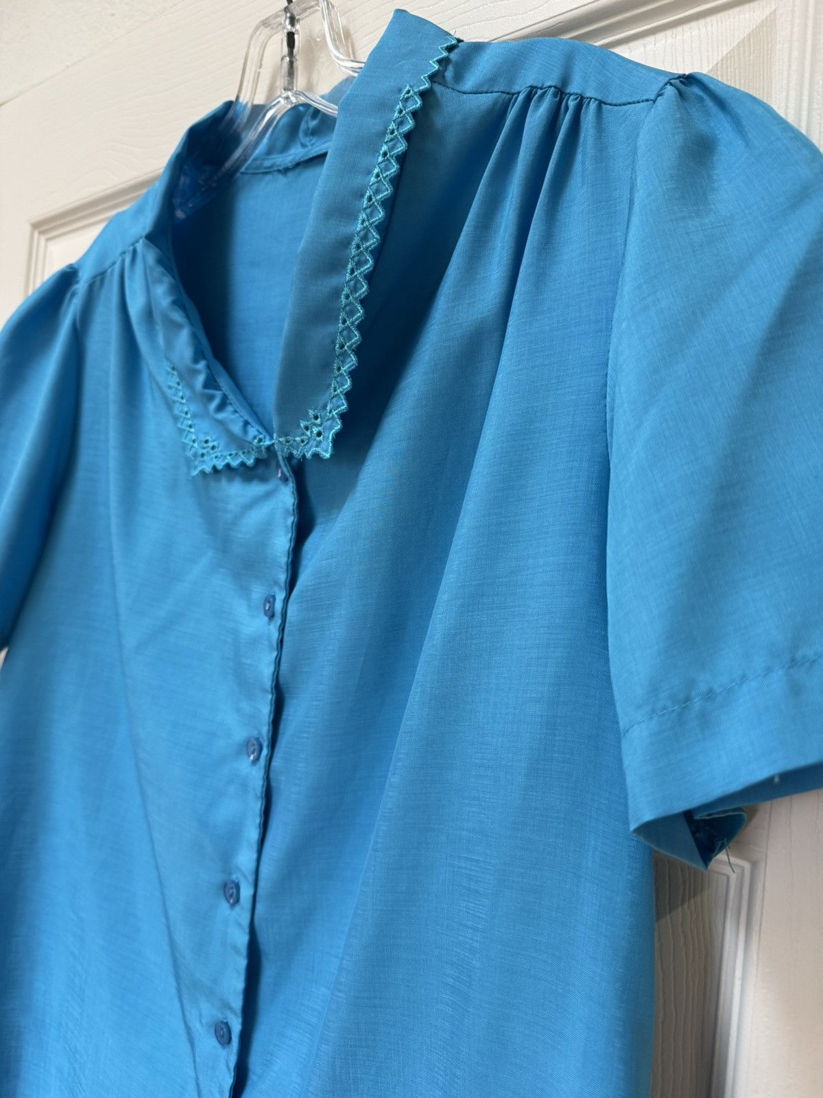 Vintage Women’s S-M vintage cottagecore button up sailor collar Size S / US 4 / IT 40 - 3 Thumbnail