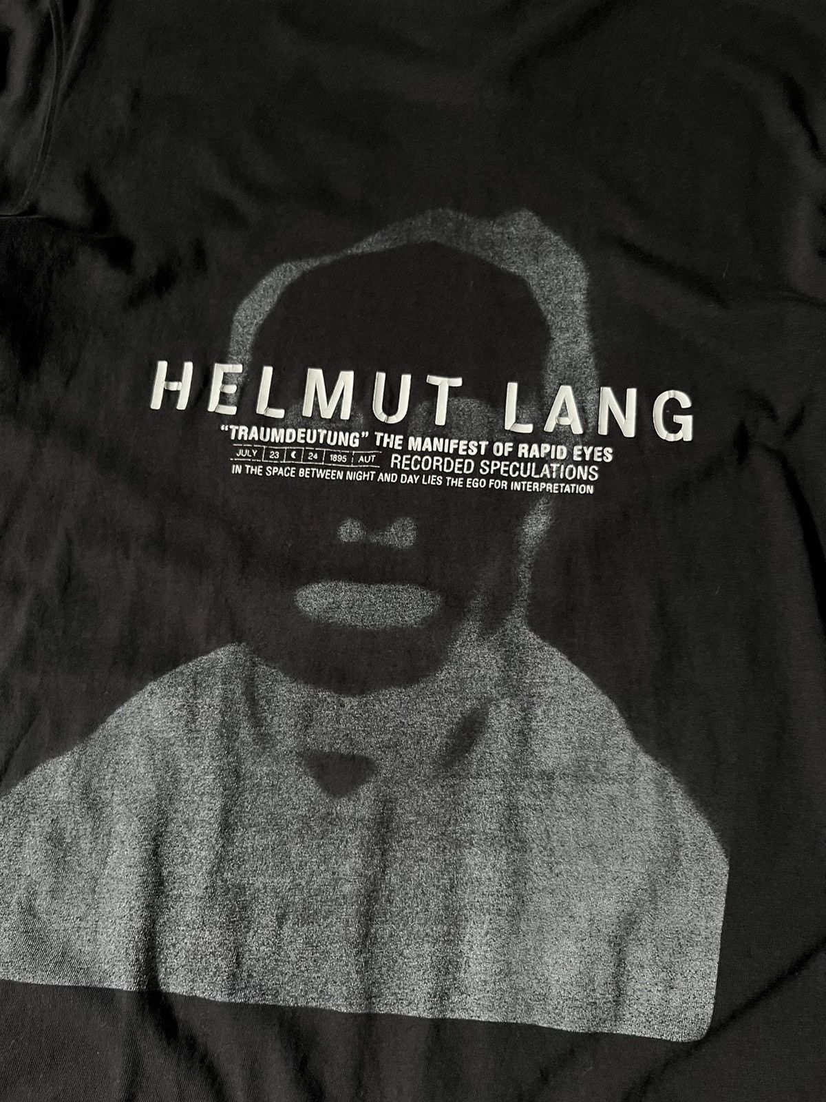 Helmut Lang Helmut Lang AW17 Traumdeutung black T-shirt Size US M / EU 48-50 / 2 - 2 Thumbnail