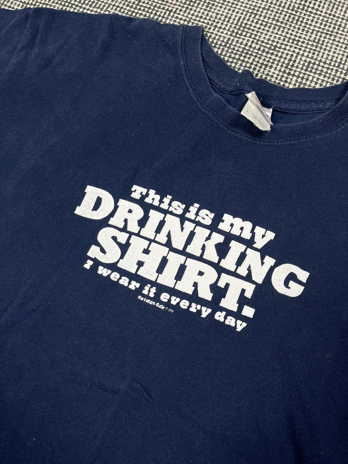 Other vintage y2k drinking t-shirt adult humor ironic script Size US L / EU 52-54 / 3 - 2 Thumbnail
