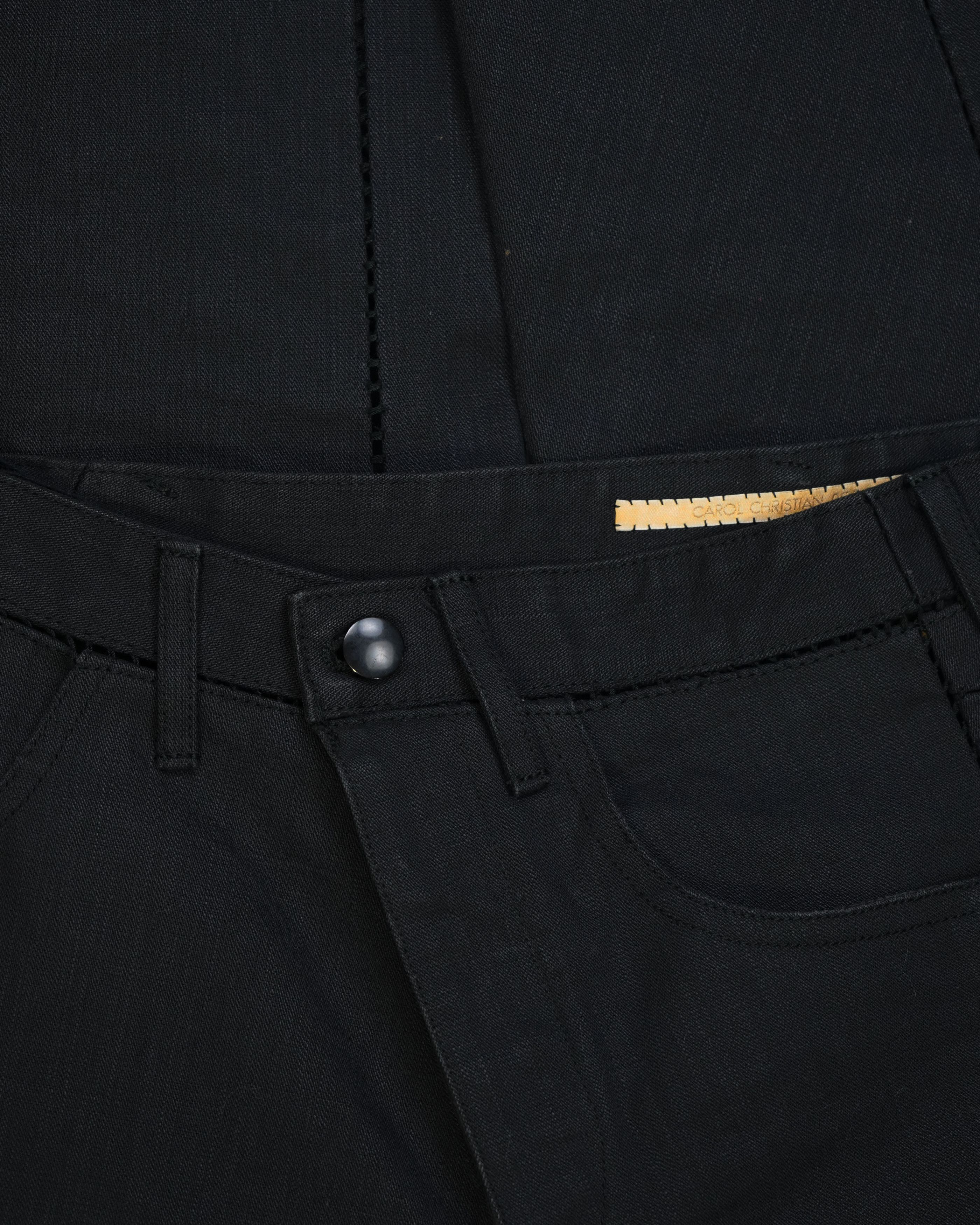 Carol Christian Poell Carol Christian Poell Asymmetrical Dropcrotch Overlock Jeans Size US 29 - 3 Thumbnail