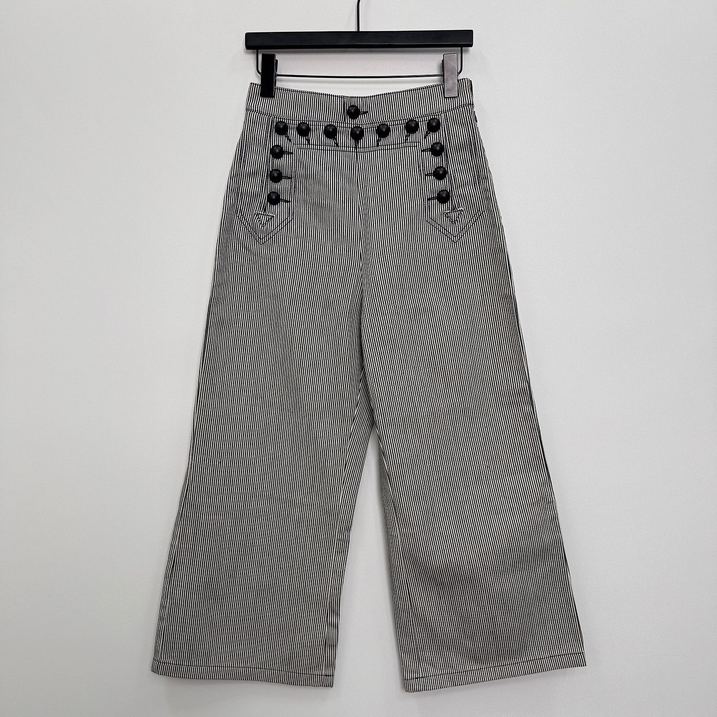 Dior Dior Striped High-Waist Pants Size 36 Size 26" / US 2 / IT 38 - 1 Thumbnail
