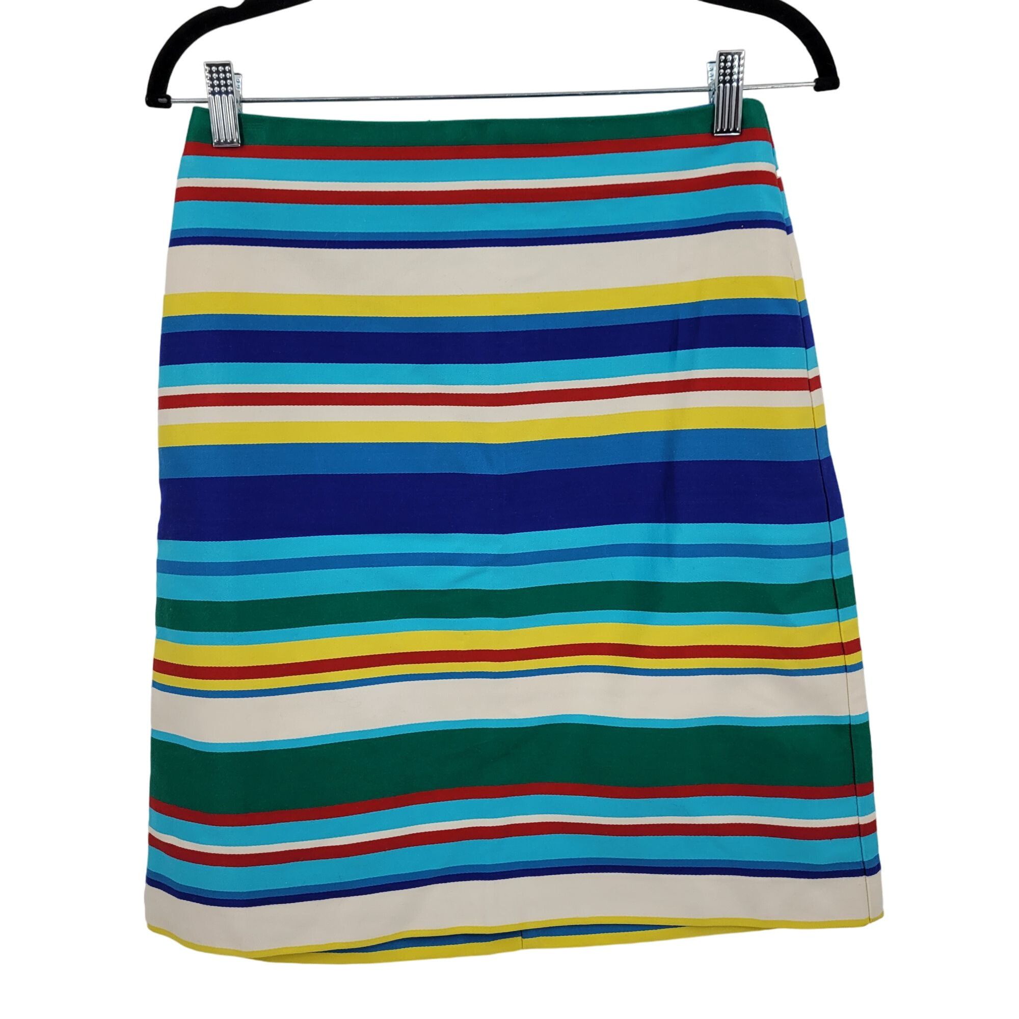 Talbots Talbots Petites Pencil Skirt 4P Multicolor Rainbow Striped Size 28" / US 6 / IT 42 - 9 Thumbnail