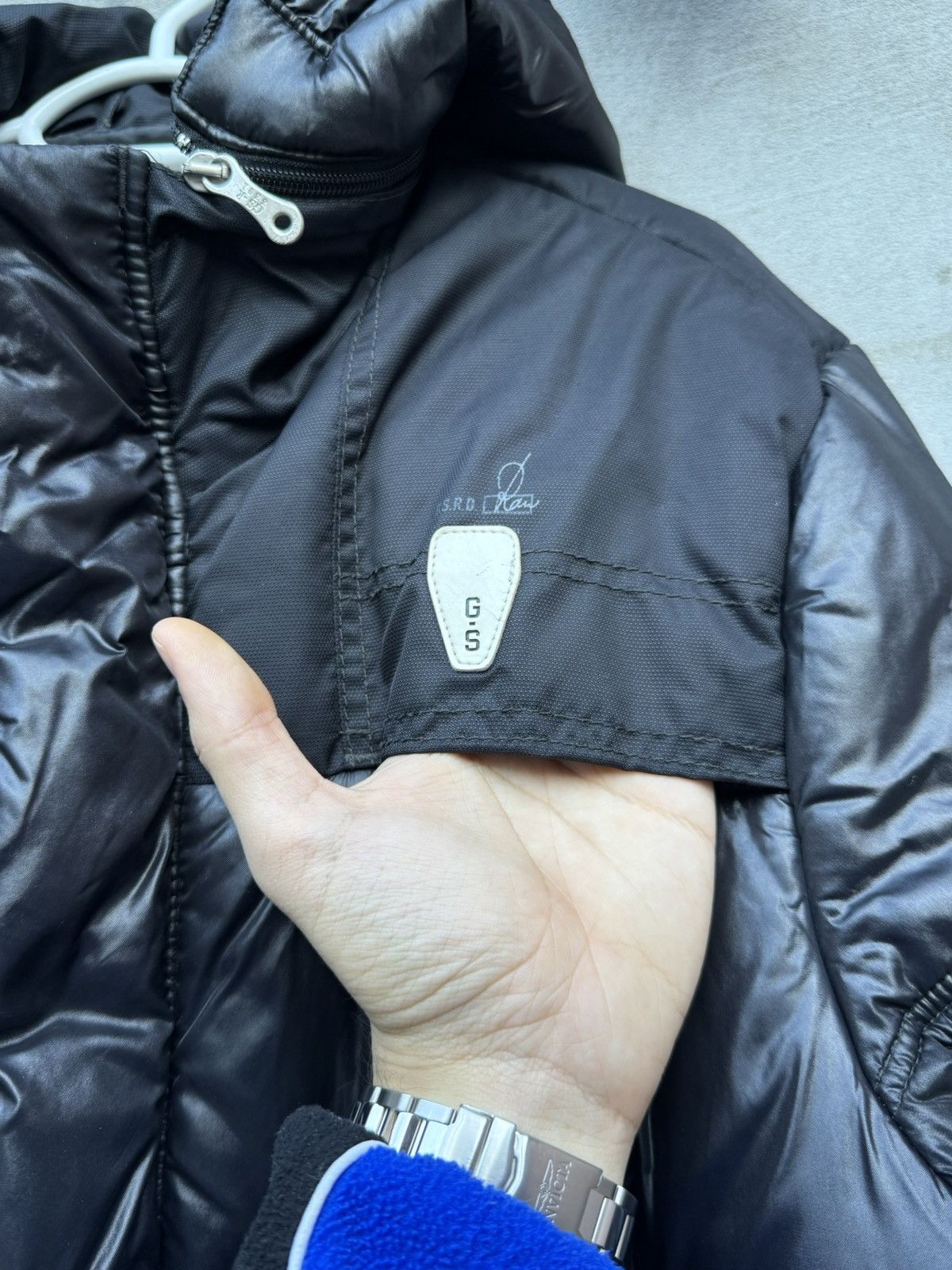 G-Star G Star Raw Shiny Down Puffer Detachable Hood Drill Jacket Size US XL / EU 56 / 4 - 13 Thumbnail
