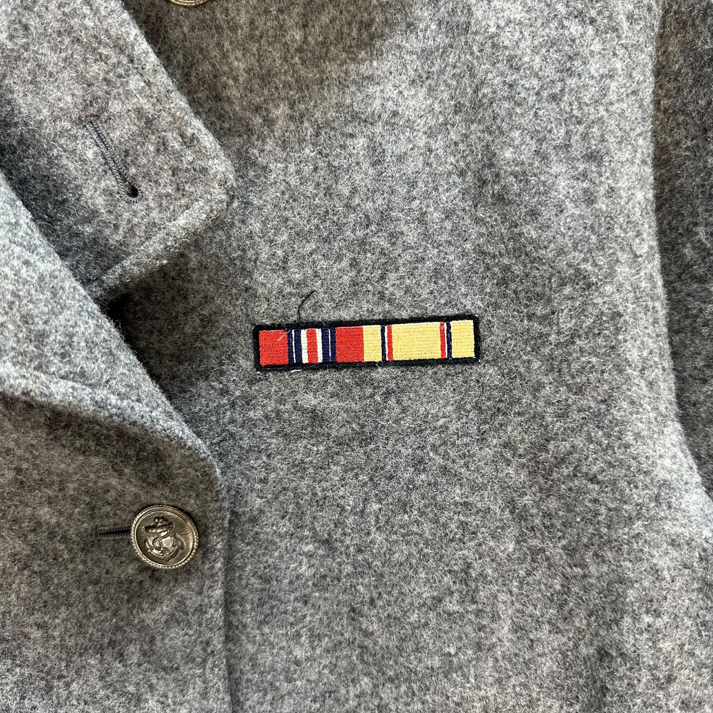 McGregor MCGREGOR Double Breasted Gray Wool Crop Coat #A37-0840 Size L / US 10 / IT 46 - 3 Thumbnail