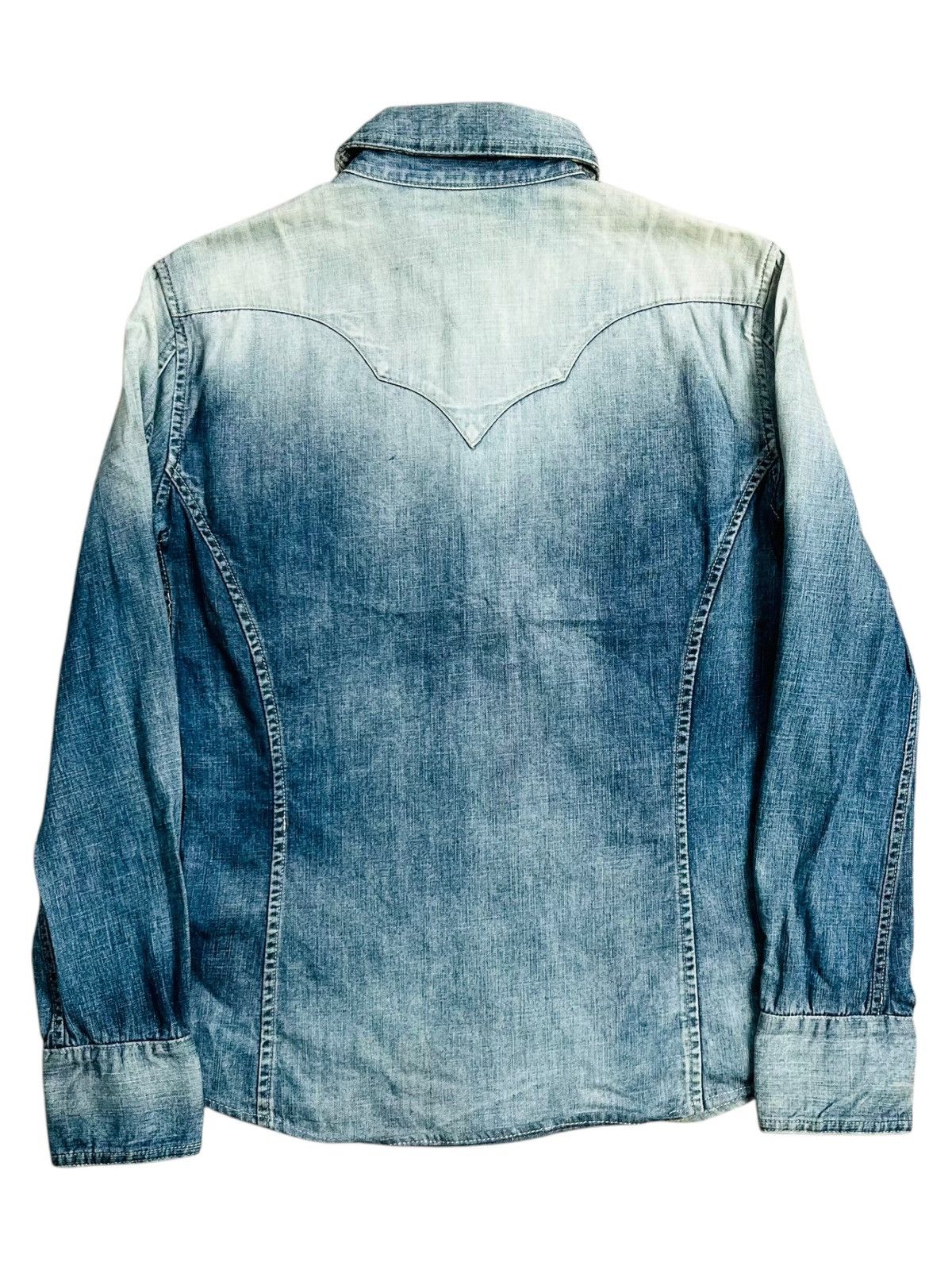 Isamu Katayama Backlash Old Isamu Katayama - Washed Western Button Shirt Size US M / EU 48-50 / 2 - 2 Thumbnail