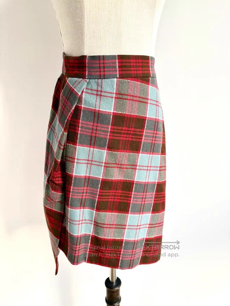 Vivienne Westwood Vivienne Westwood Blue and Brown Plaid Love Collar Suit Size M / US 6-8 / IT 42-44 - 8 Thumbnail