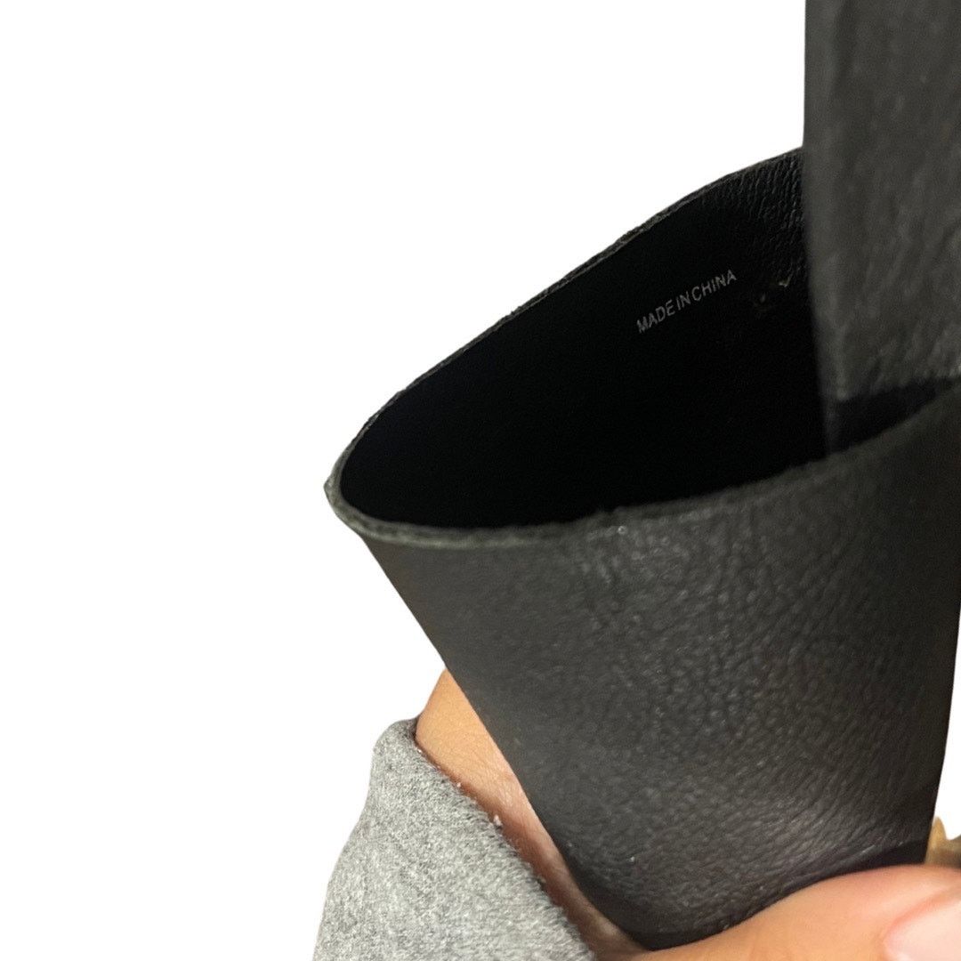 Eileen Fisher Eileen Fisher Soft Tumbled Leather Wedge Slide SZ 6 Toe slip Size US 6 / IT 36 - 4 Thumbnail