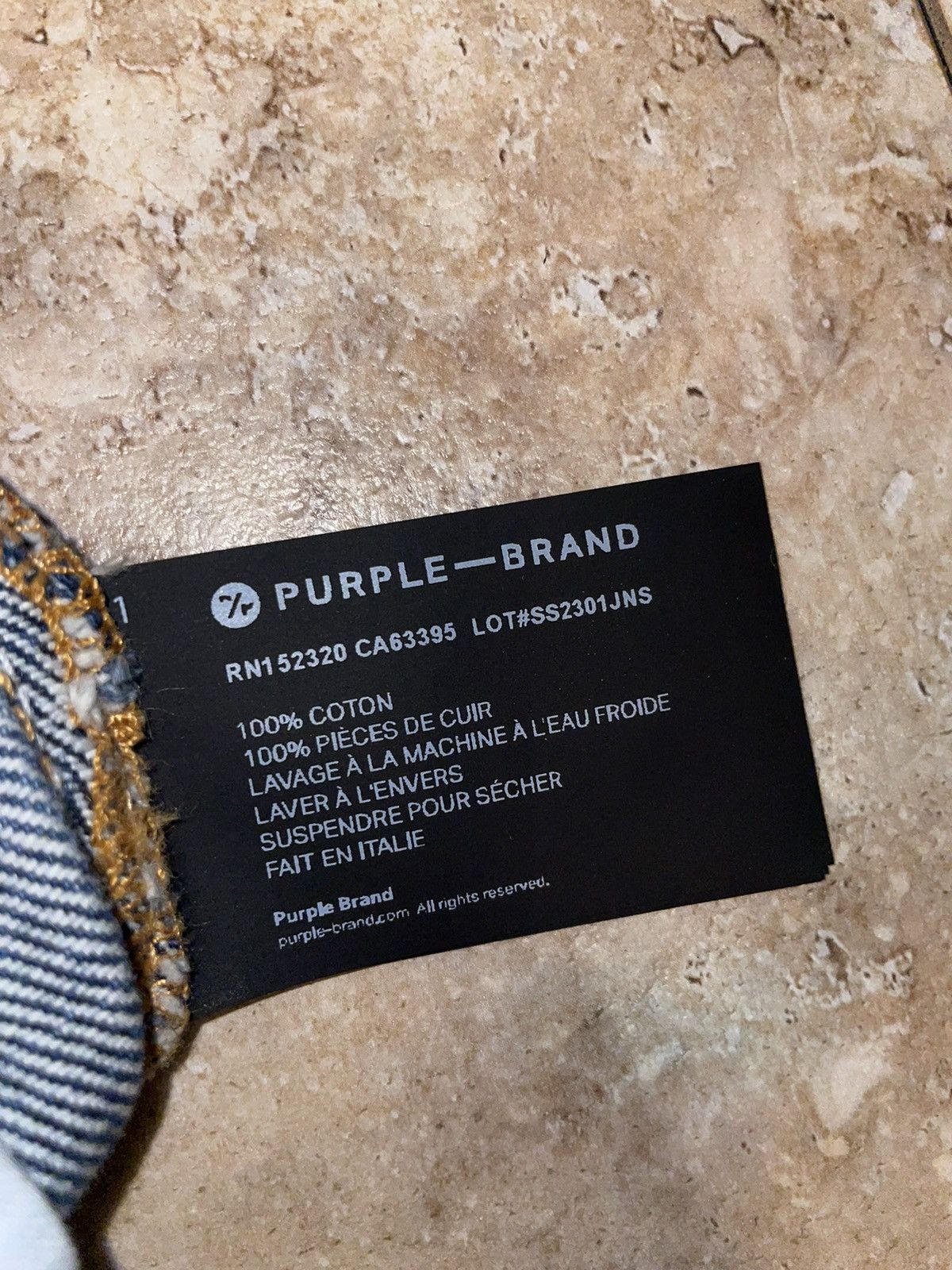 Limited Edition Black Label Purple Brand Jeans P011-TDIP223
