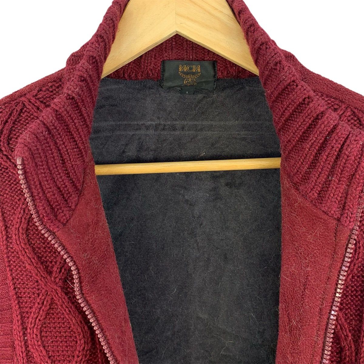 MCM Vintage MCM Half Knitted Zipper Vest Jacket Size US L / EU 52-54 / 3 - 8 Thumbnail
