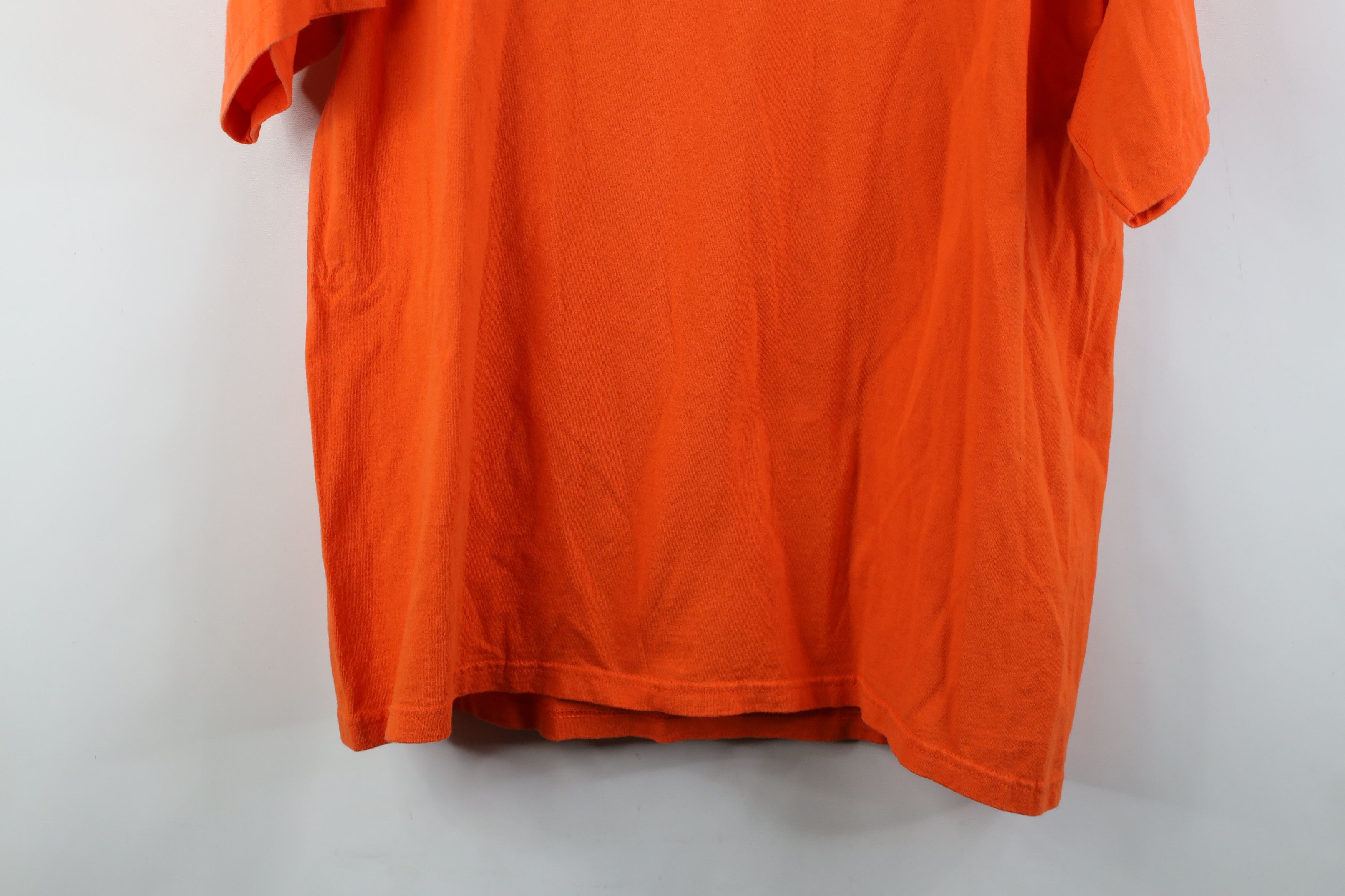 Vintage Vintage 90s Y2K Streetwear Halloween T-Shirt Orange Cotton Size XL / US 12-14 / IT 48-50 - 11 Thumbnail
