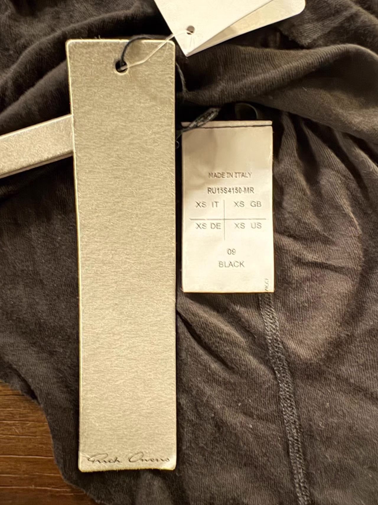 Rick Owens Rick Owens 15SS 'FAUN' men’s black tank top Ｑ25 Size US XS / EU 42 / 0 - 2 Thumbnail