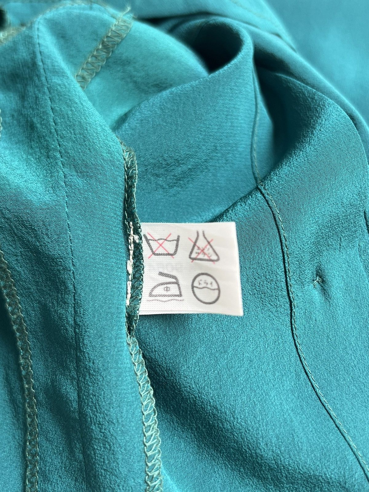 Chanel CHANEL BOUTIQUE Green Blouse Size XS / US 0-2 / IT 36-38 - 8 Thumbnail
