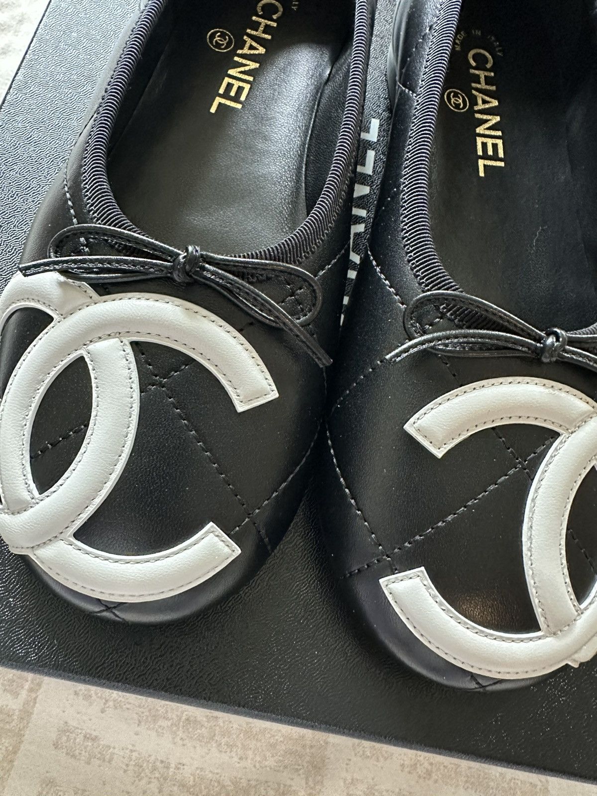 Chanel chanel 26M coco beach cambon flat black color size 38 Size US 8 / IT 38 - 3 Thumbnail