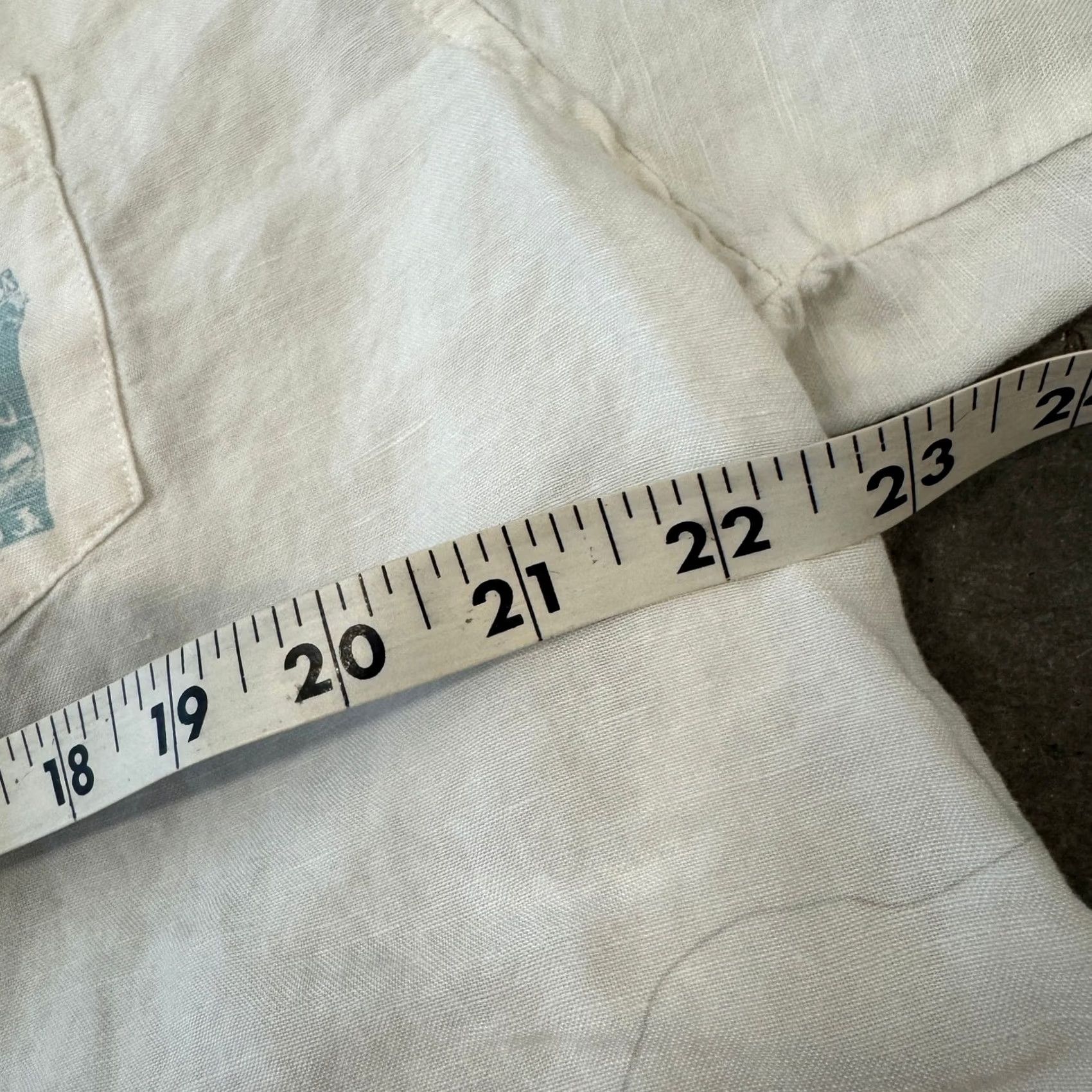 Vintage VINTAGE Y2K Cuba Linen White Button Up Short Sleeve Casual Coffee Pocket Tee L Mens Size US 33 - 5 Thumbnail