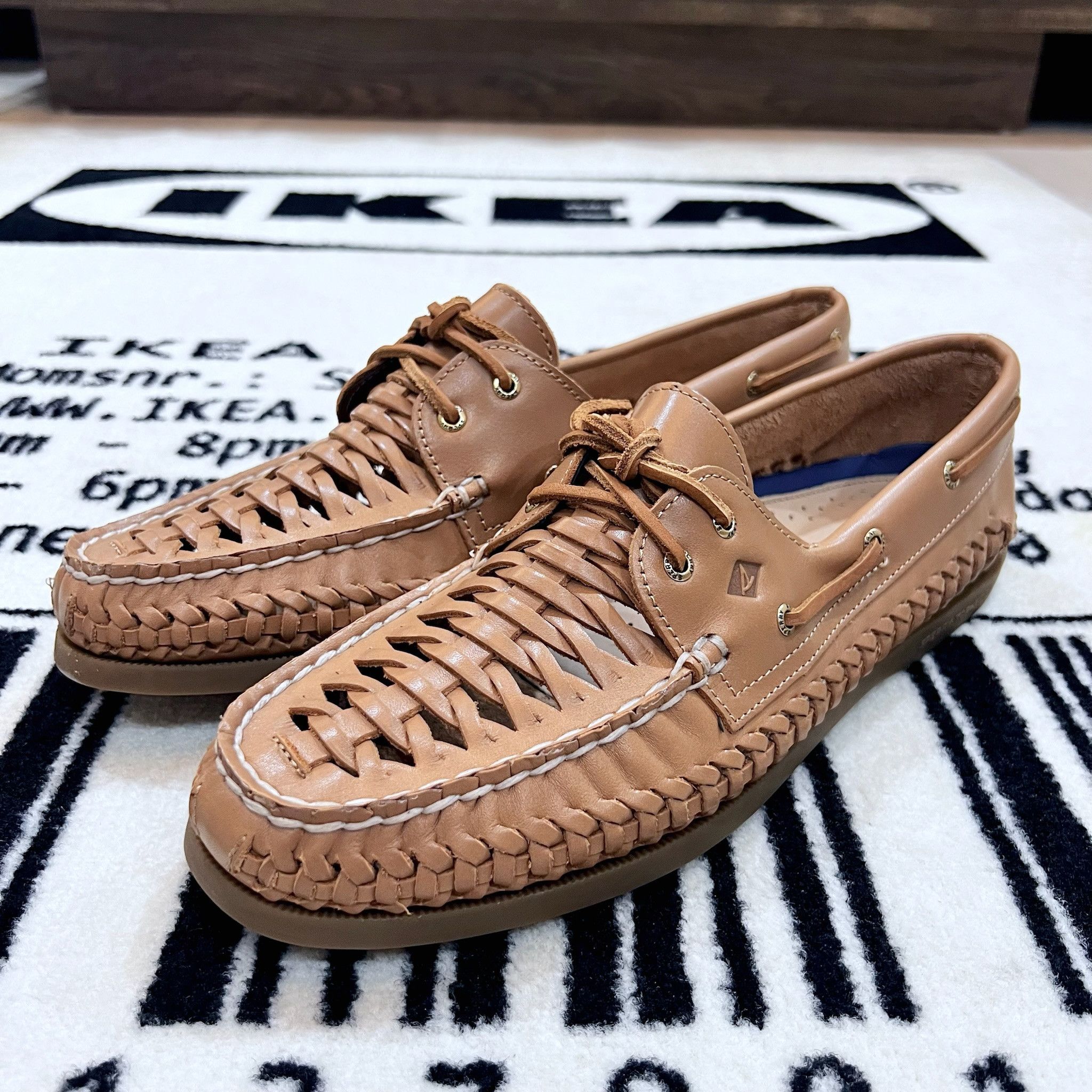 Sperry Sperry Authentic Original™ 2 Eye Woven Boat Shoe Flat Heel Size US 11 / IT 41 - 2 Thumbnail