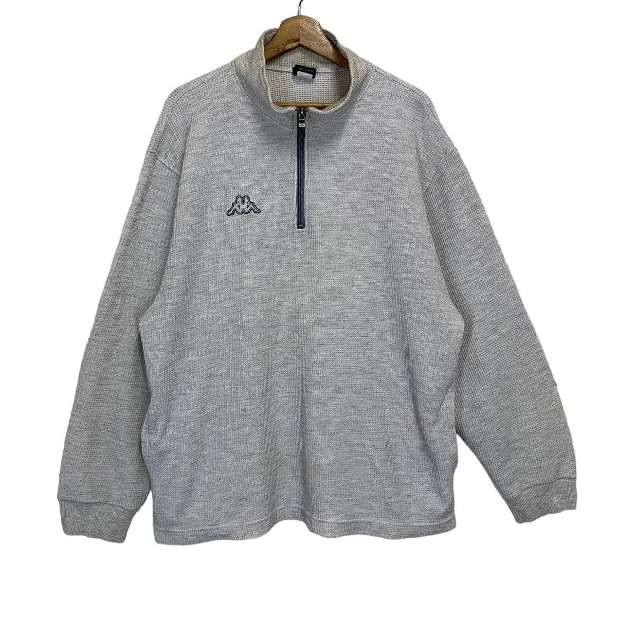 Japanese Brand Vtg 90s Kappa Made In Japan Small Logo Halfzip Sweatshirt Size US XL / EU 56 / 4 - 1 Thumbnail